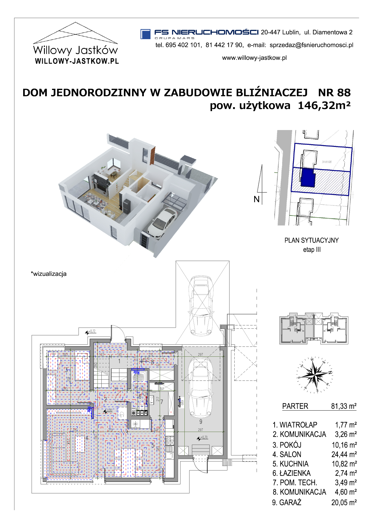 Dom 146,32 m², oferta nr 88, Osiedle Willowy Jastków, Jastków, Jastków 8-idx