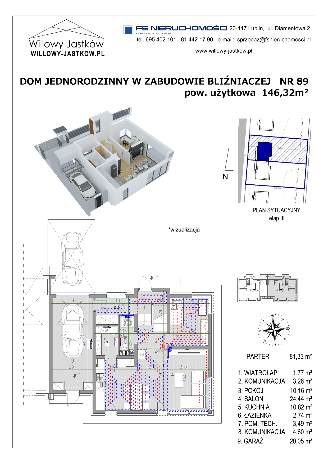 Dom 146,32 m², oferta nr 89, Osiedle Willowy Jastków, Jastków, Jastków 8-idx