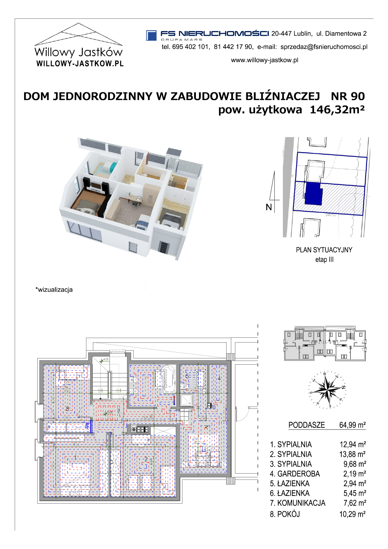 Dom 146,32 m², oferta nr 90, Osiedle Willowy Jastków, Jastków, Jastków 8-idx