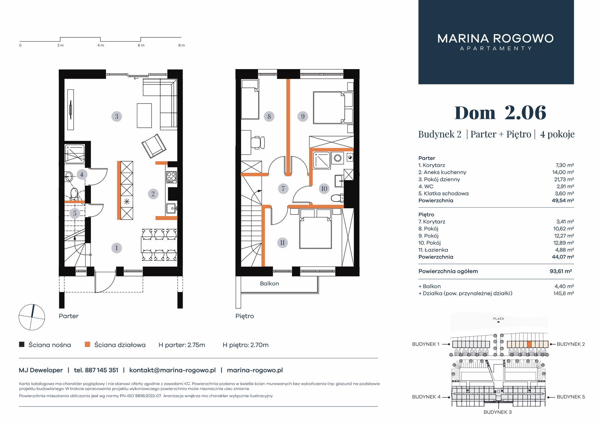 Dom 93,61 m², oferta nr 2.06, Apartamenty Marina Rogowo, Rogowo, ul. Kołobrzeska-idx