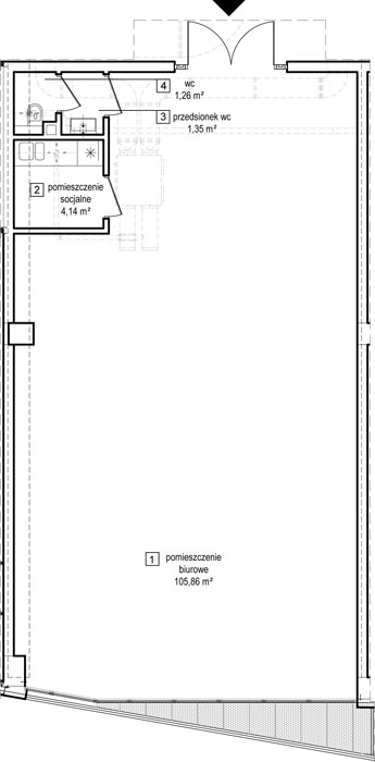 Lokal użytkowy 112,10 m², oferta nr P01B13, Sokolska 30 Towers - lokale użytkowe, Katowice, Śródmieście, ul. Sokolska 30-idx