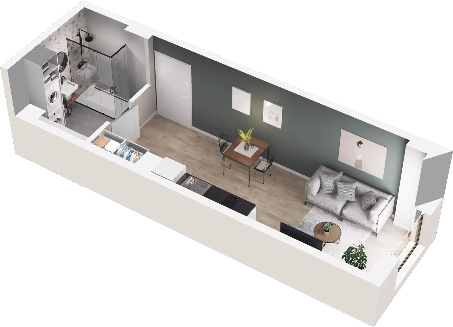 Mieszkanie 27,79 m², piętro 1, oferta nr I.A.06, Krakowska 35, Wrocław, Przedmieście Oławskie, Krzyki, ul. Krakowska-idx