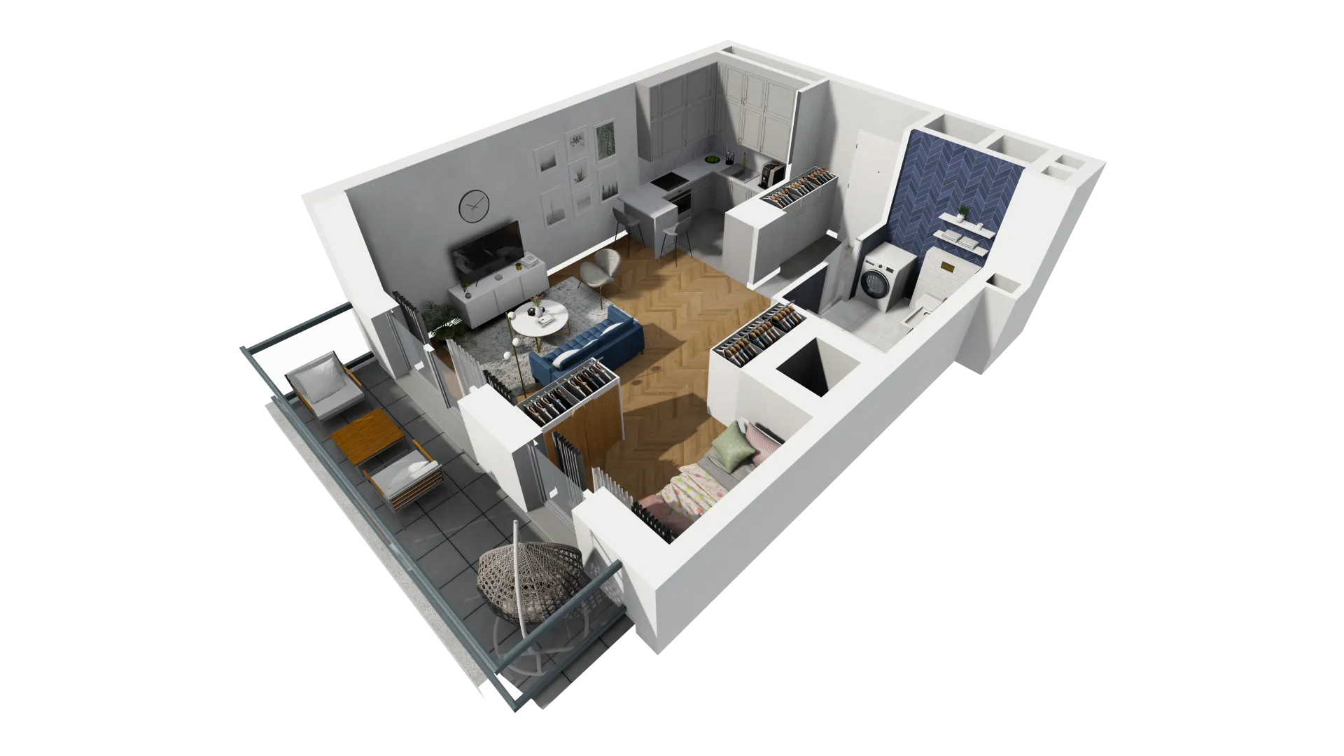 Mieszkanie 38,06 m², piętro 2, oferta nr H1-B-2-1, Heyki City ATAL, Szczecin, Prawobrzeże, Międzyodrze, ul. Leona Heyki-idx