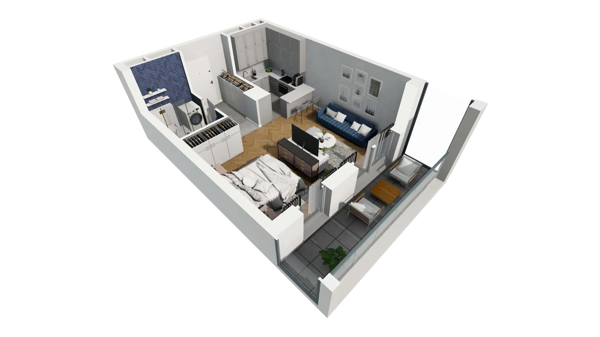 Mieszkanie 36,76 m², piętro 2, oferta nr H2-D-2-7, Heyki City ATAL, Szczecin, Prawobrzeże, Międzyodrze, ul. Leona Heyki-idx