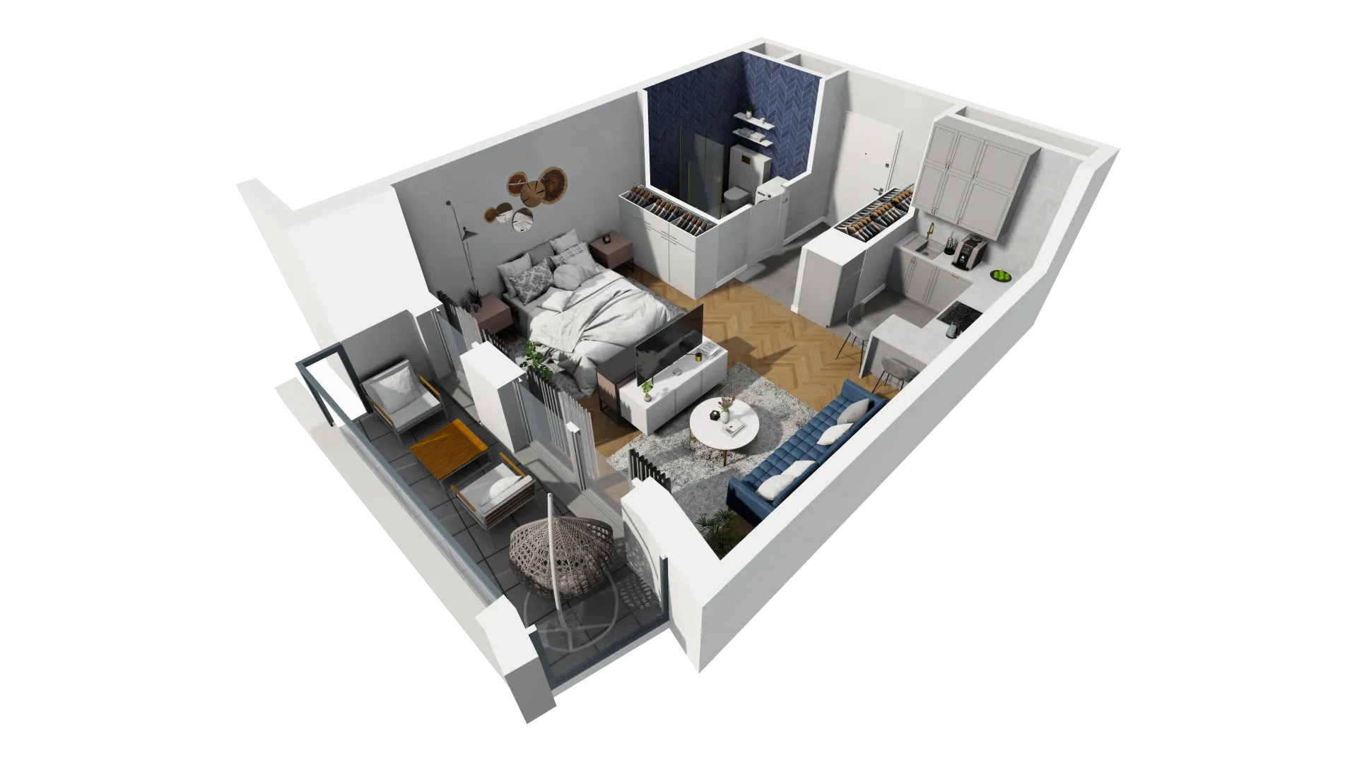 Mieszkanie 31,37 m², piętro 7, oferta nr H2-E-7-8, Heyki City ATAL, Szczecin, Prawobrzeże, Międzyodrze, ul. Leona Heyki-idx