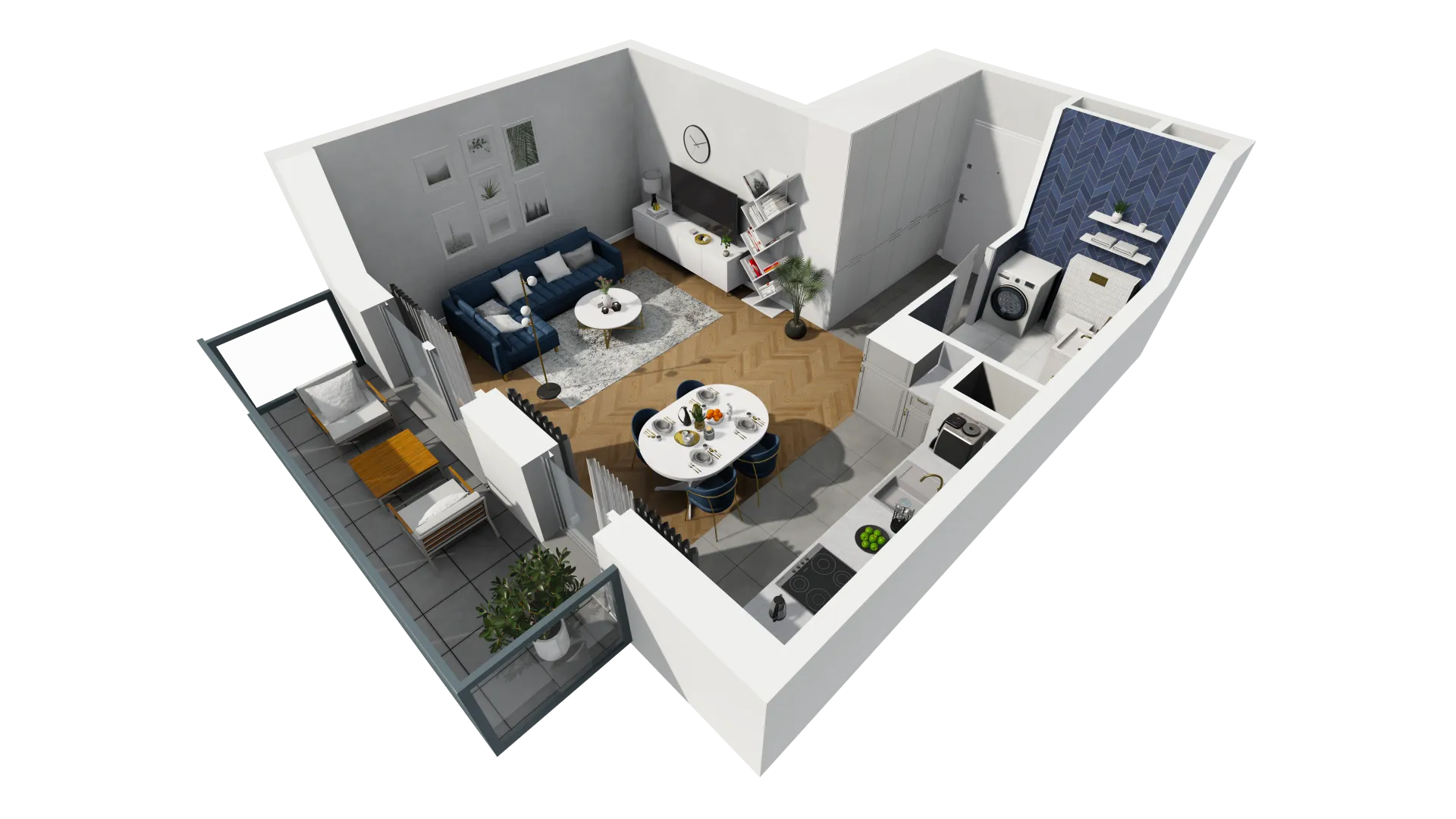 Mieszkanie 36,57 m², piętro 4, oferta nr H3-F-4-1, Heyki City ATAL, Szczecin, Prawobrzeże, Międzyodrze, ul. Leona Heyki-idx