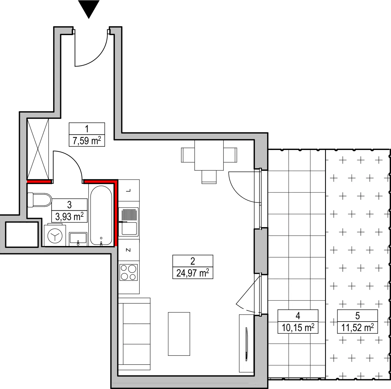 Mieszkanie 36,49 m², parter, oferta nr D1.2.0.1, Nowy Targówek VI, Warszawa, Targówek, Targówek Mieszkaniowy, ul. Płosa 8-idx