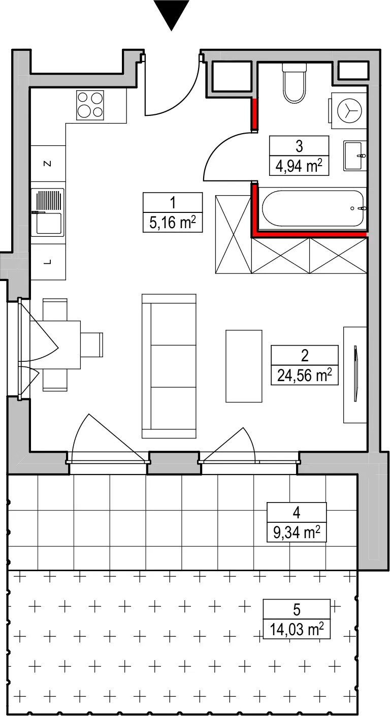 Mieszkanie 34,66 m², parter, oferta nr D2.1.0.2, Nowy Targówek VI, Warszawa, Targówek, Targówek Mieszkaniowy, ul. Płosa 8-idx