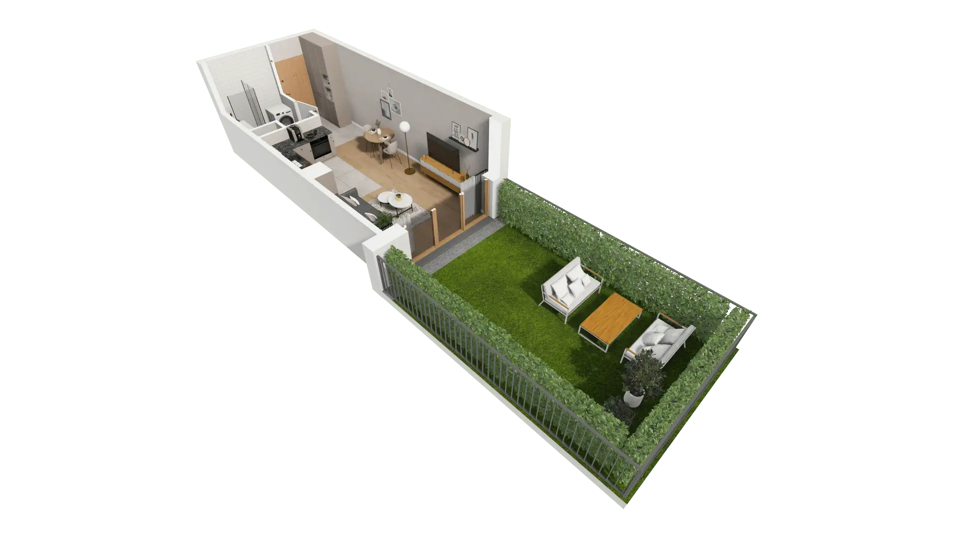 Mieszkanie 26,88 m², parter, oferta nr BII.0.M42, Przewóz 42 ATAL II, Kraków, Podgórze, Płaszów, ul. Przewóz 42-idx