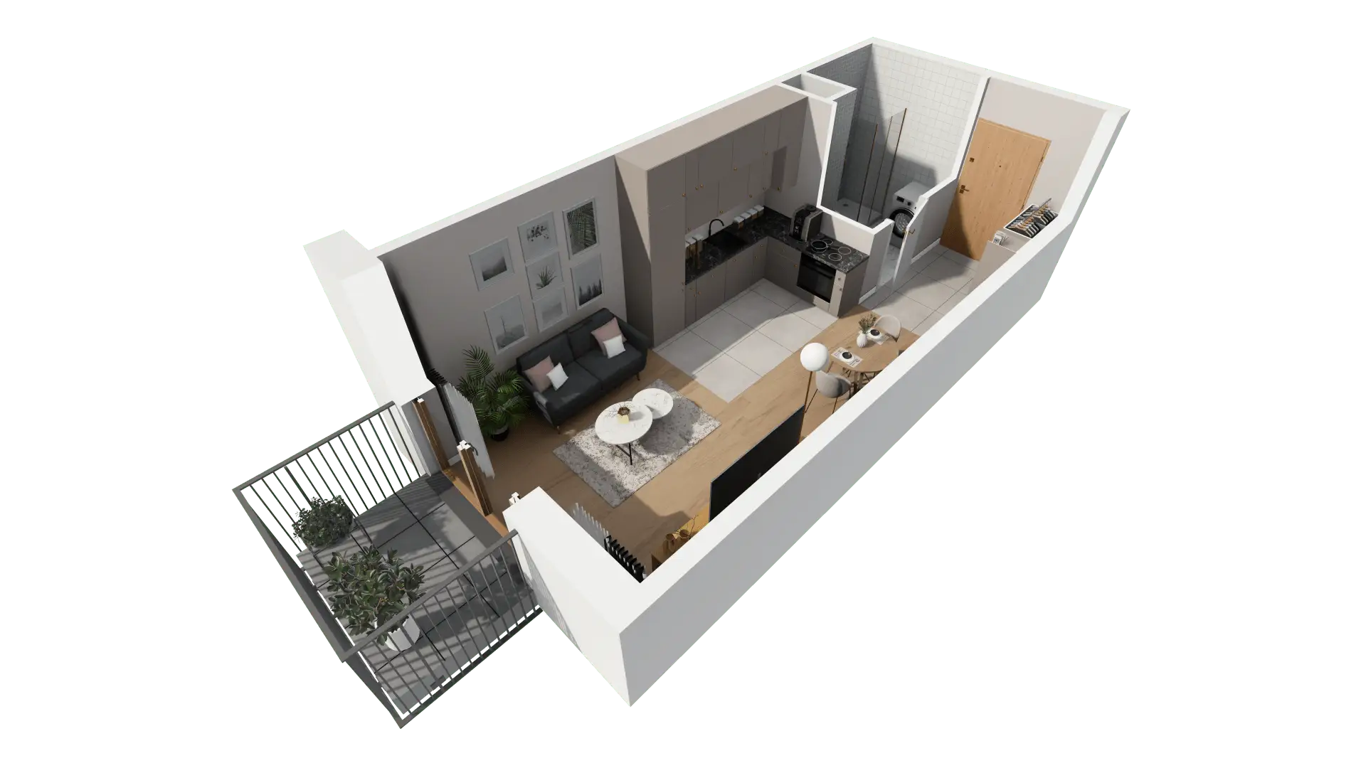 Mieszkanie 26,88 m², piętro 2, oferta nr BII.2.M55, Przewóz 42 ATAL II, Kraków, Podgórze, Płaszów, ul. Przewóz 42-idx