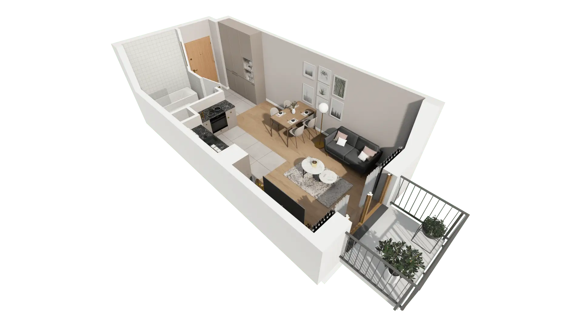 Mieszkanie 28,93 m², piętro 5, oferta nr BIII.5.M120, Przewóz 42 ATAL II, Kraków, Podgórze, Płaszów, ul. Przewóz 42-idx