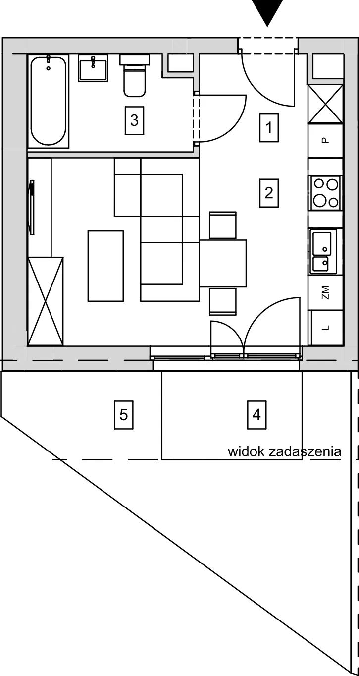 Mieszkanie 25,73 m², parter, oferta nr B9-K1-0-4, ATAL Strachowicka, Wrocław, Żerniki, Fabryczna, ul. Strachowicka-idx