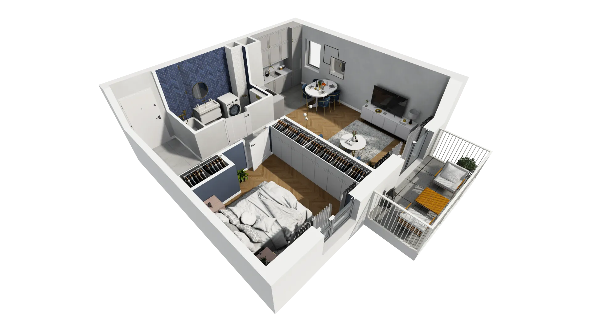 Mieszkanie 45,89 m², piętro 1, oferta nr 2A.06, Akacjowa Wita, Kraków, Prądnik Czerwony, Rakowice, ul. Akacjowa-idx