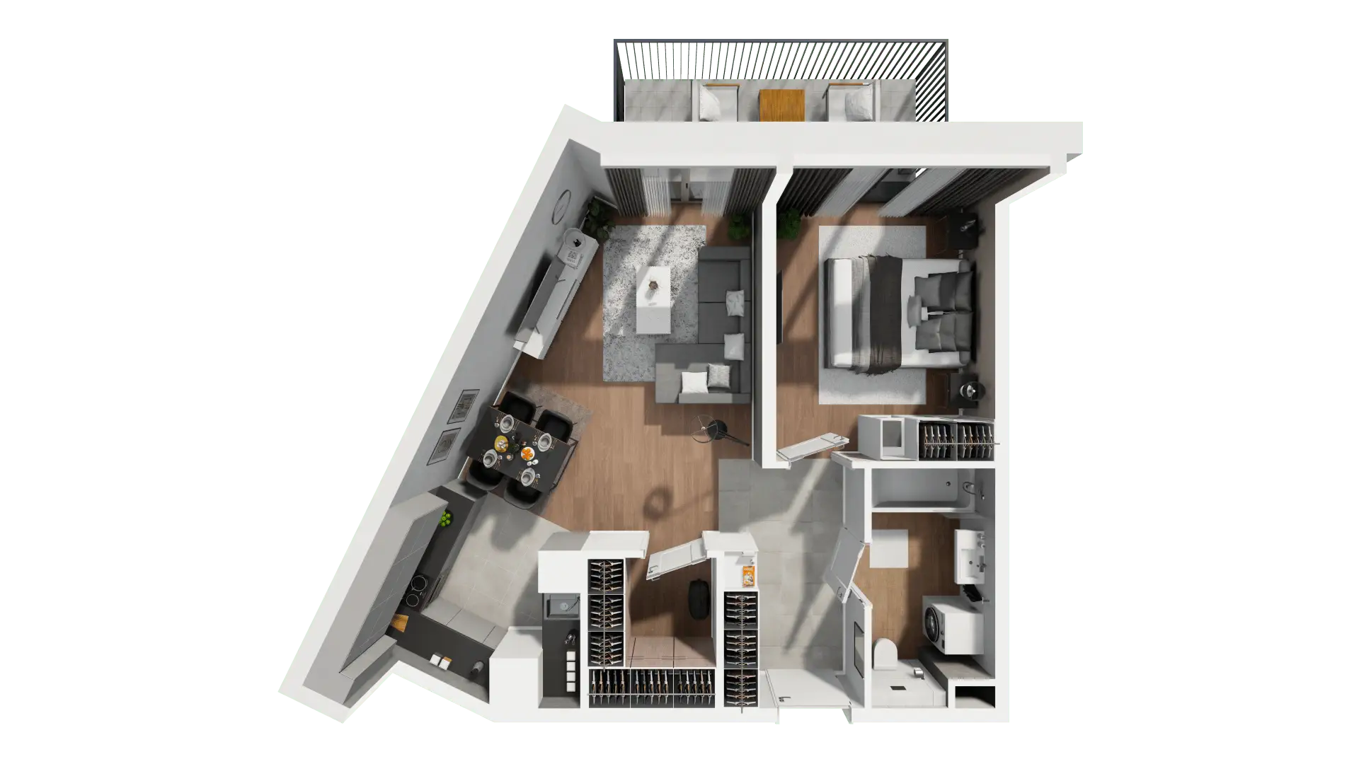 Mieszkanie 53,67 m², piętro 1, oferta nr 2.A.1.9, ATAL Apollina II, Kowale, ul. Apollina-idx