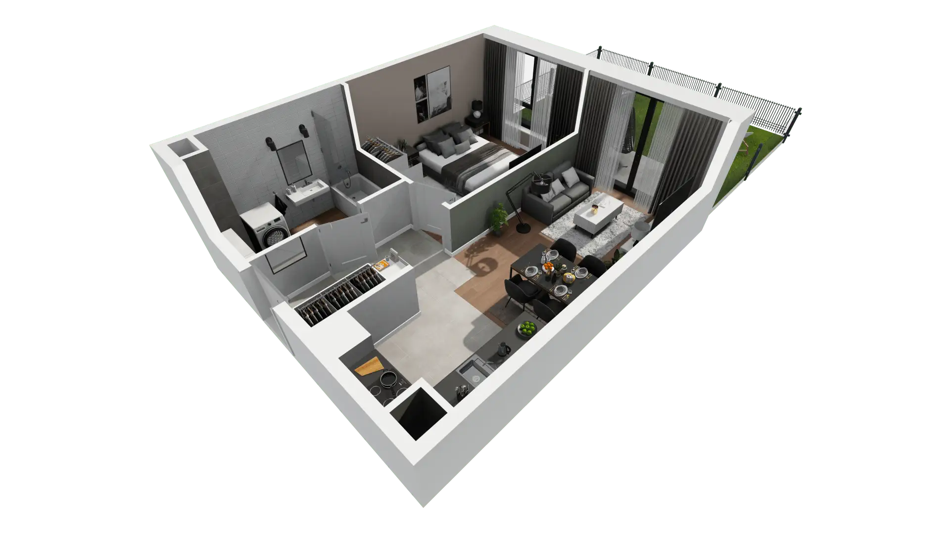 Mieszkanie 41,67 m², parter, oferta nr 2.B.0.4, ATAL Apollina II, Kowale, ul. Apollina-idx