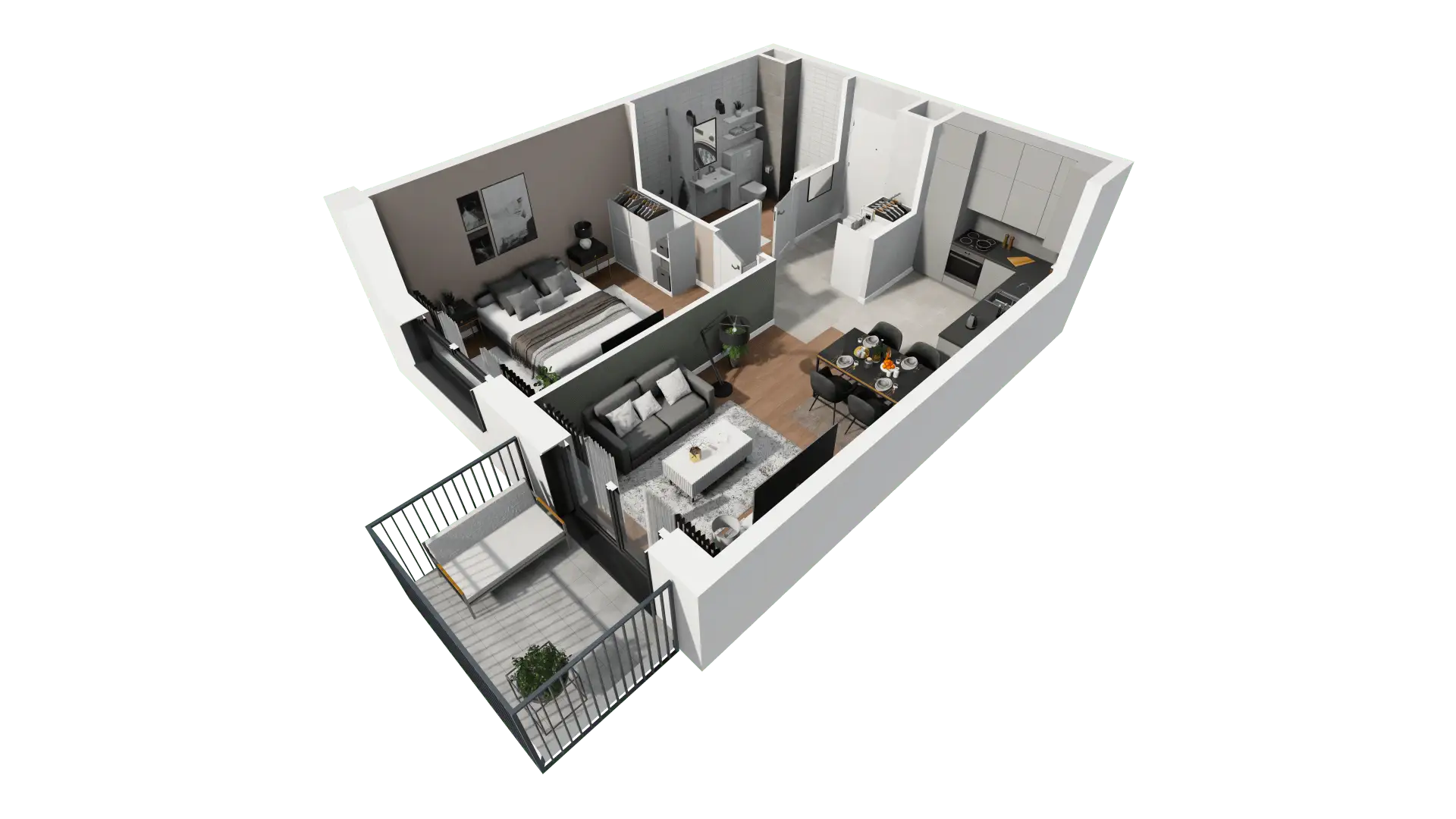 Mieszkanie 43,74 m², piętro 1, oferta nr 4.1.17, ATAL Apollina II, Kowale, ul. Apollina-idx