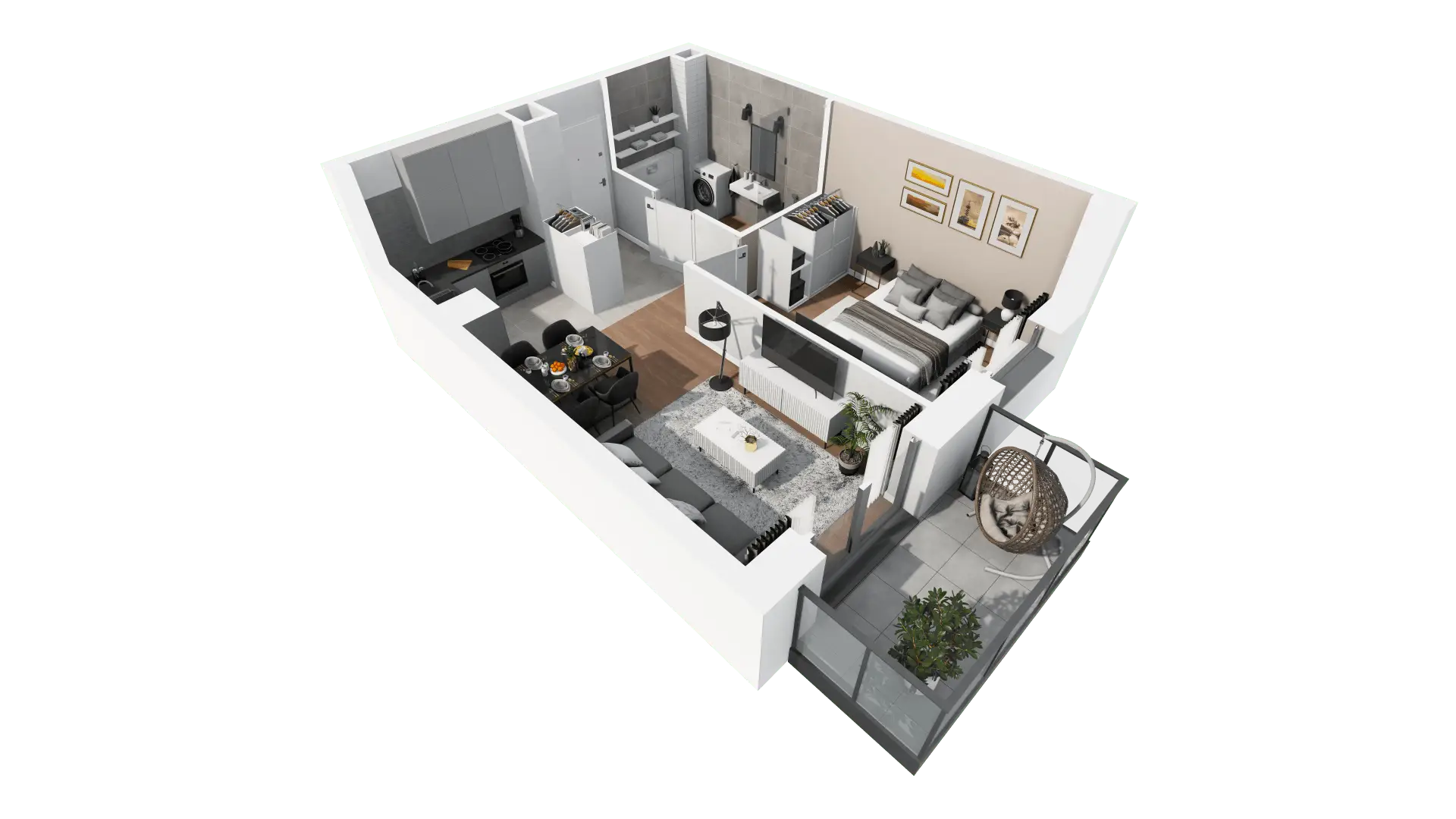 Mieszkanie 38,80 m², piętro 1, oferta nr A1-09, ATAL Apollina, Kowale, ul. Apollina-idx