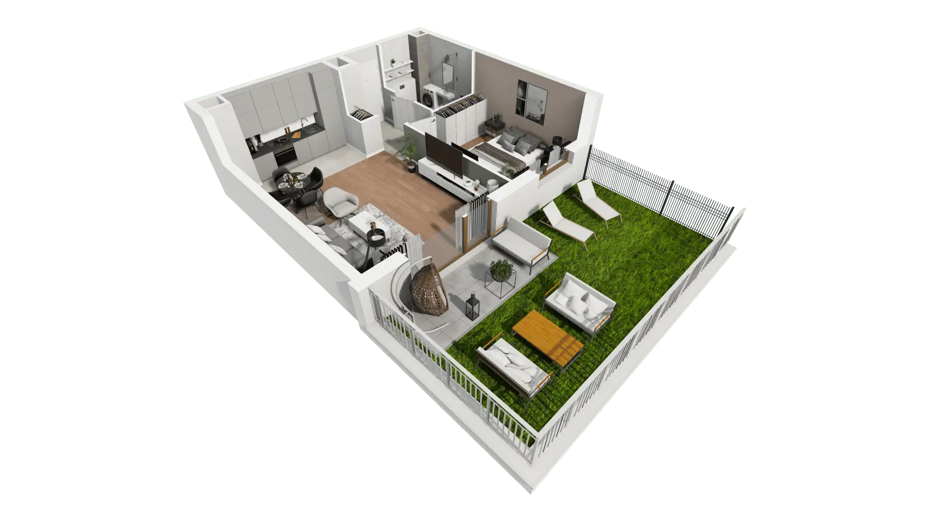 Mieszkanie 46,45 m², parter, oferta nr 5.1.4, Osiedle Przyjemne - etap II, Gdańsk, Jasień, ul. Flisykowskiego-idx