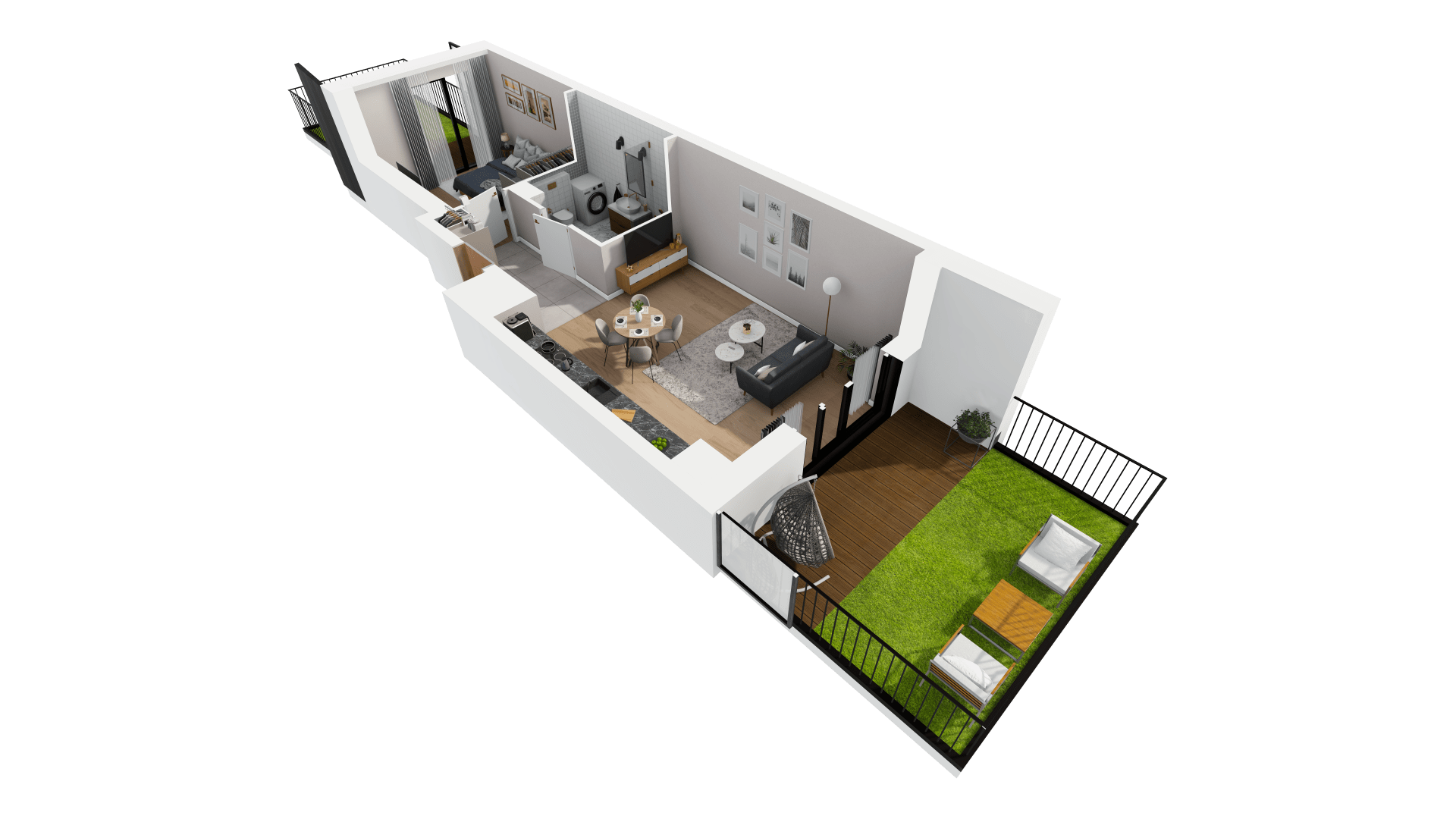 Mieszkanie 44,19 m², parter, oferta nr B4-K2-0-1, Żerniki Na Novo, Wrocław, Żerniki, ul. Maxa Berga-idx