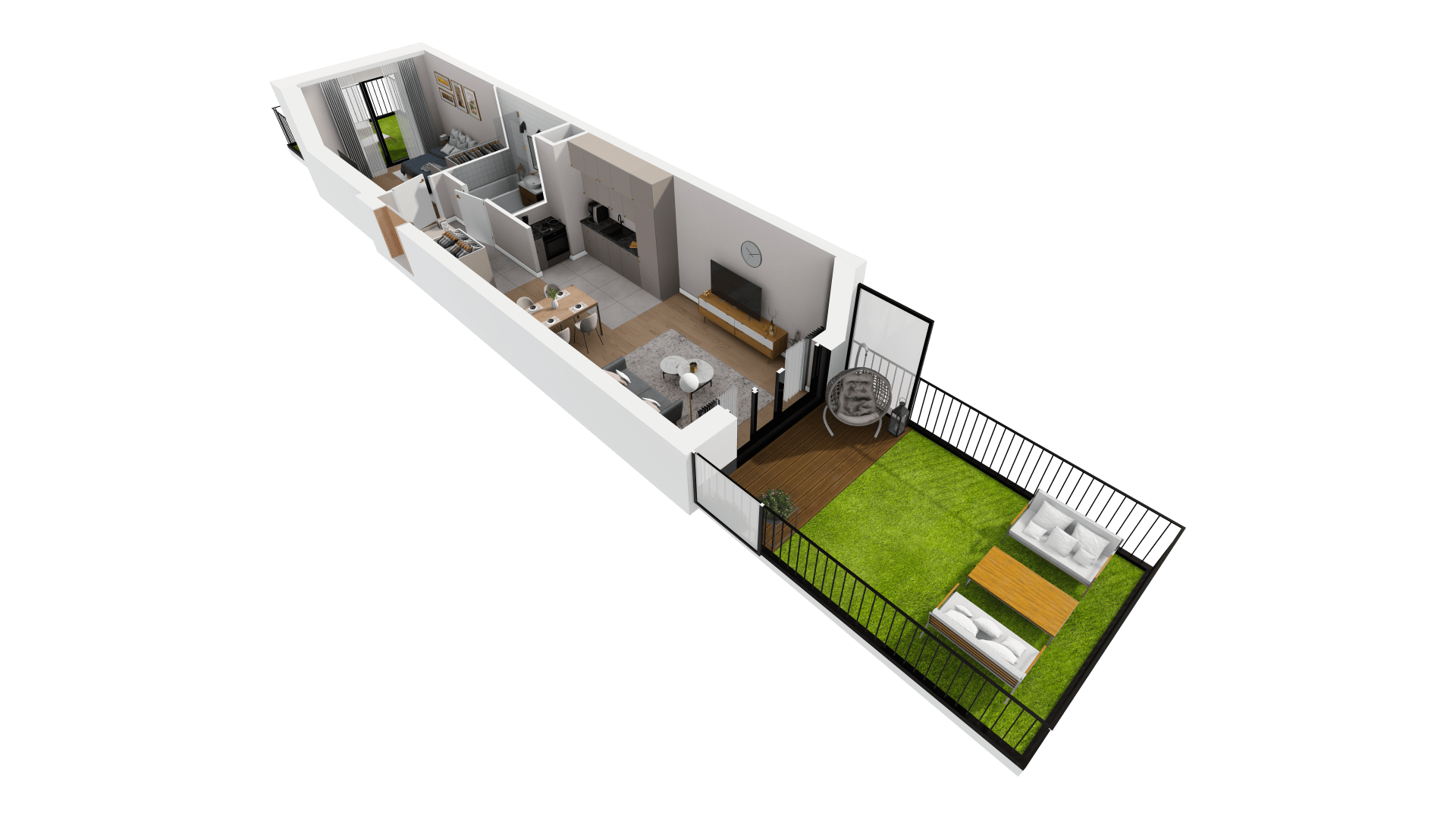 Mieszkanie 43,22 m², parter, oferta nr B5-K1-0-1, Żerniki Na Novo, Wrocław, Żerniki, ul. Maxa Berga-idx