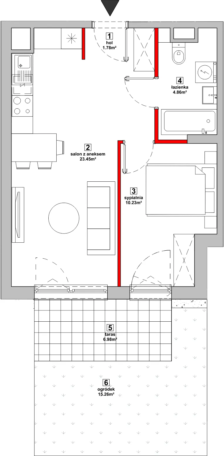 Mieszkanie 40,32 m², parter, oferta nr P10.03.0.49, Osiedle Poematu, Warszawa, Wawer, Falenica, ul. Poematu-idx