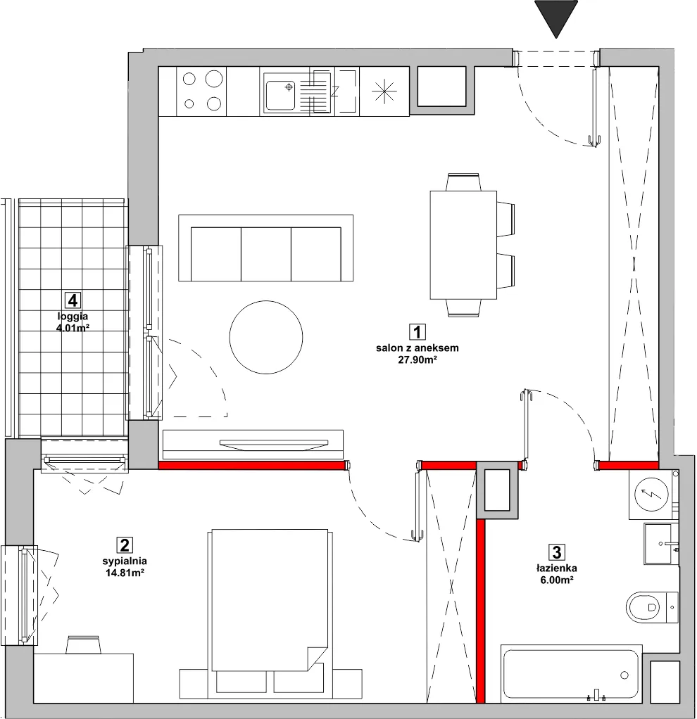 Mieszkanie 48,71 m², piętro 3, oferta nr P10.04.3.81, Osiedle Poematu, Warszawa, Wawer, Falenica, ul. Poematu-idx