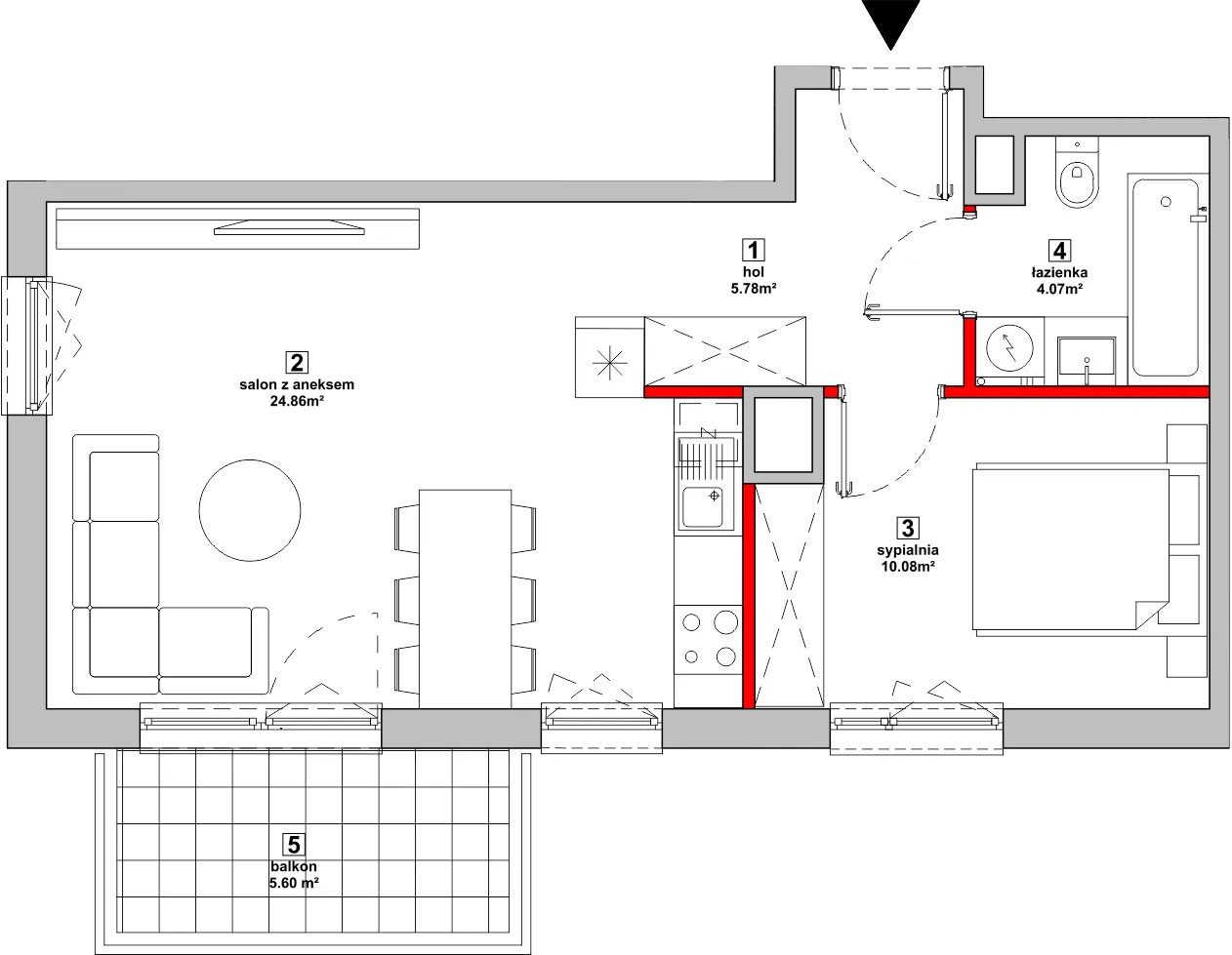 Mieszkanie 44,79 m², piętro 2, oferta nr P10.05.2.114, Osiedle Poematu, Warszawa, Wawer, Falenica, ul. Poematu-idx