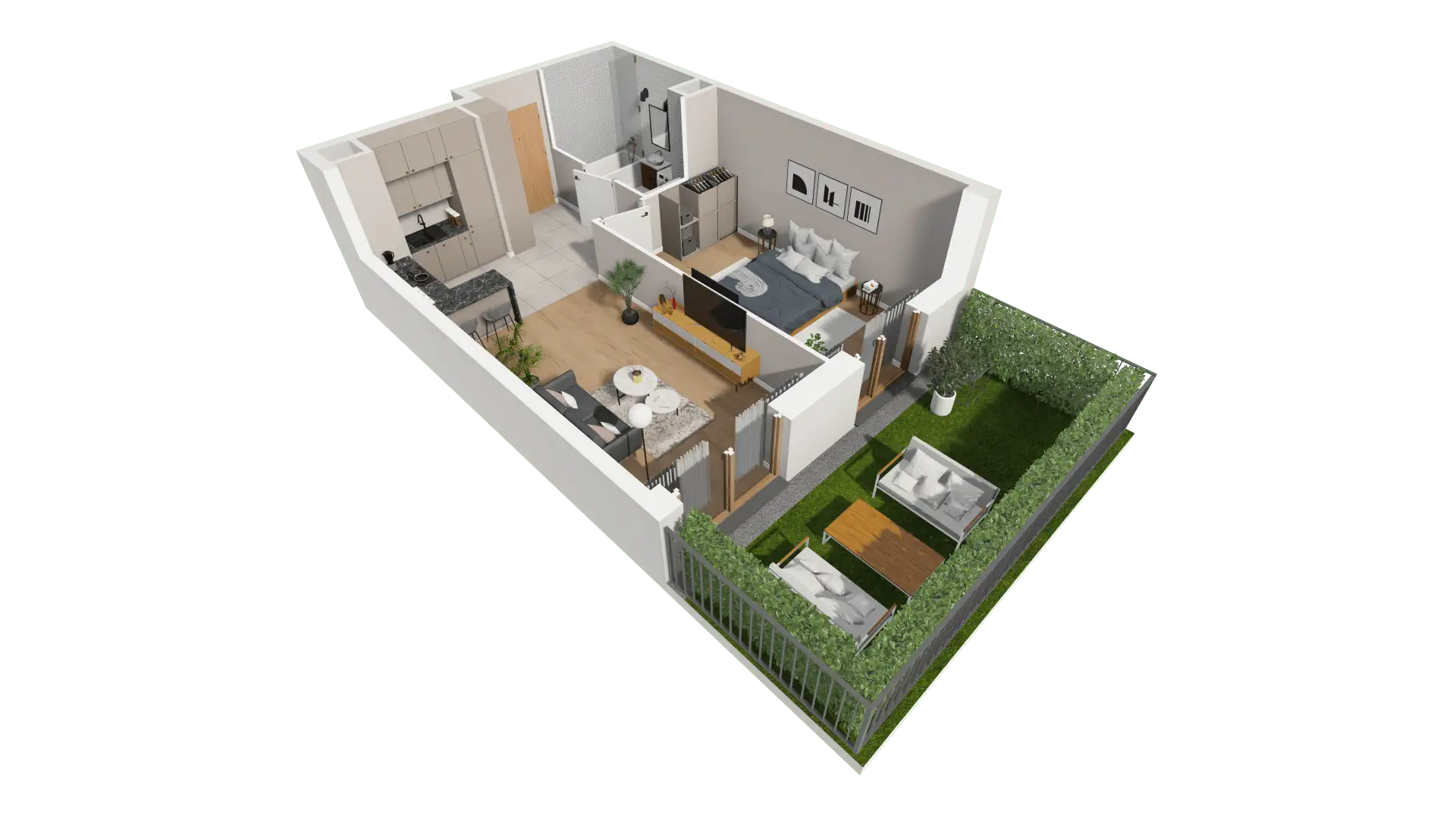 Mieszkanie 45,25 m², parter, oferta nr AI.0.M06, Przewóz 42 ATAL, Kraków, Podgórze, Płaszów, ul. Przewóz 42-idx