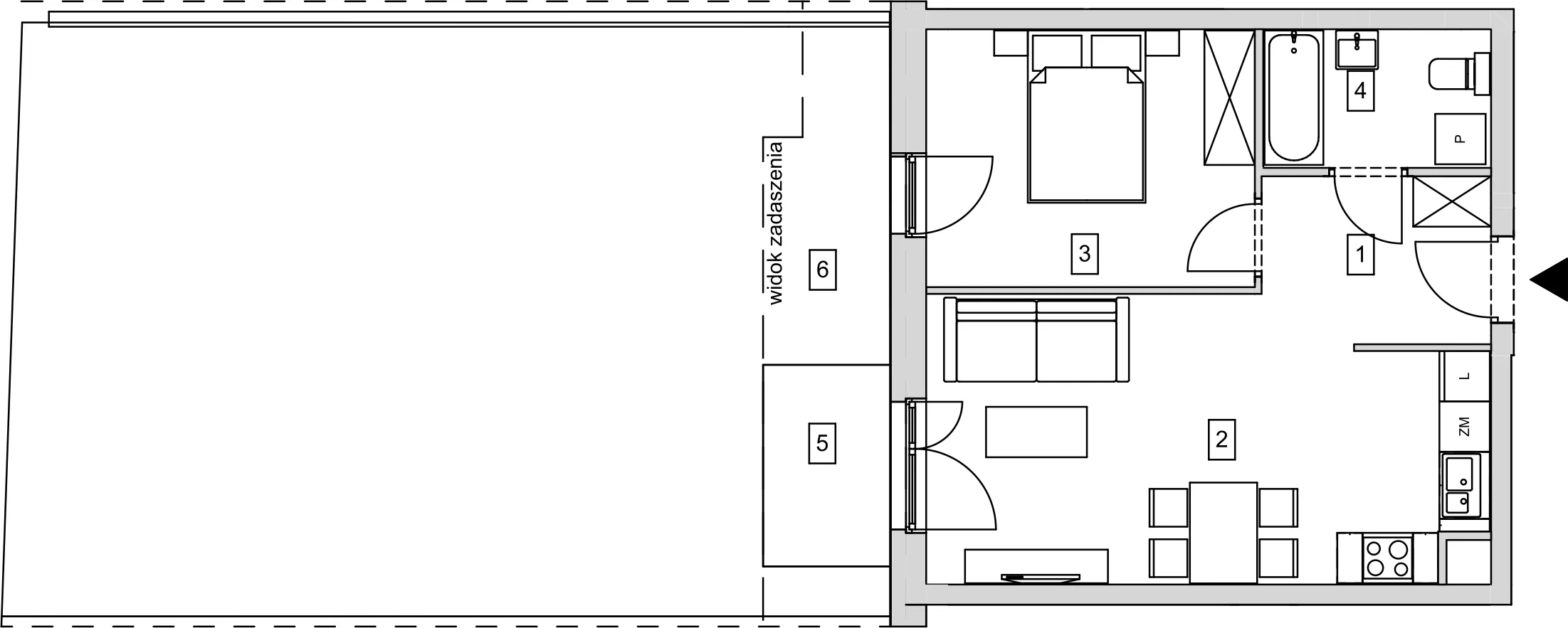 Mieszkanie 42,58 m², parter, oferta nr B10-K1-0-5, ATAL Strachowicka, Wrocław, Żerniki, Fabryczna, ul. Strachowicka-idx