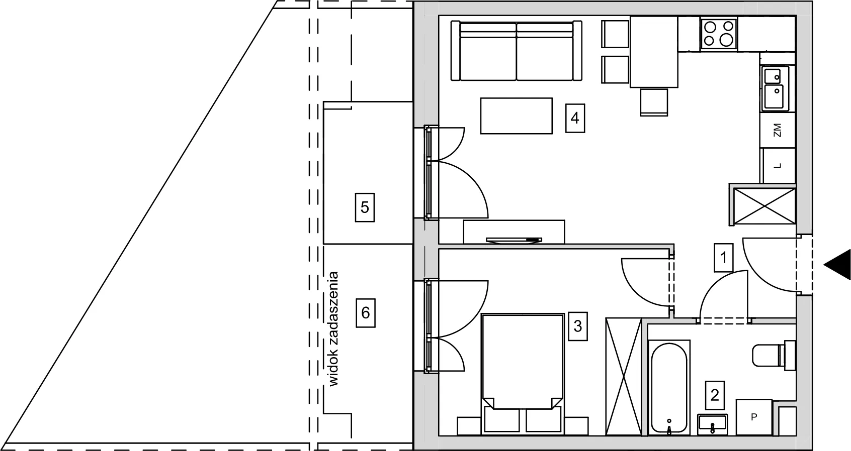 Mieszkanie 41,00 m², parter, oferta nr B12-K1-0-4, ATAL Strachowicka, Wrocław, Żerniki, Fabryczna, ul. Strachowicka-idx