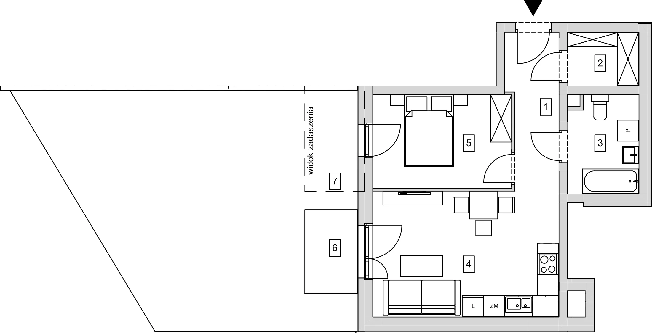 Mieszkanie 44,21 m², parter, oferta nr B5-K1-0-4, ATAL Strachowicka, Wrocław, Żerniki, Fabryczna, ul. Strachowicka-idx