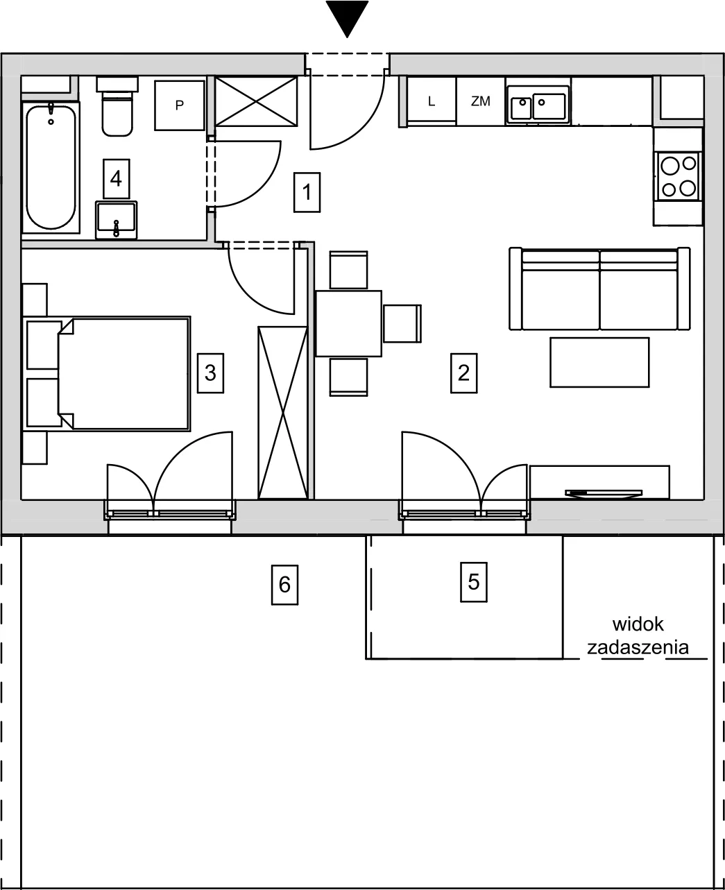 Mieszkanie 41,28 m², parter, oferta nr B5-K3-0-2, ATAL Strachowicka, Wrocław, Żerniki, Fabryczna, ul. Strachowicka-idx