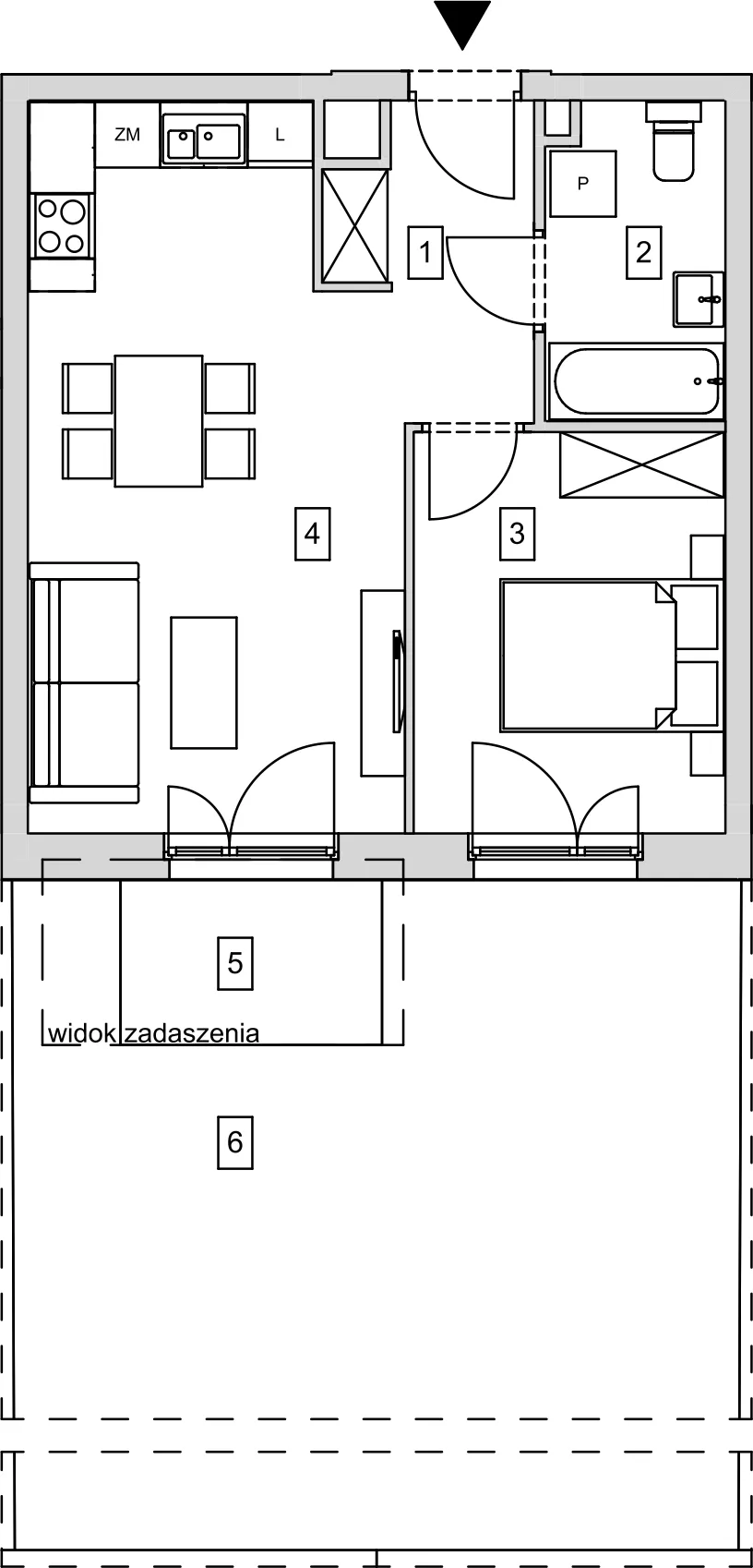 Mieszkanie 40,98 m², parter, oferta nr B6-K1-0-3, ATAL Strachowicka, Wrocław, Żerniki, Fabryczna, ul. Strachowicka-idx