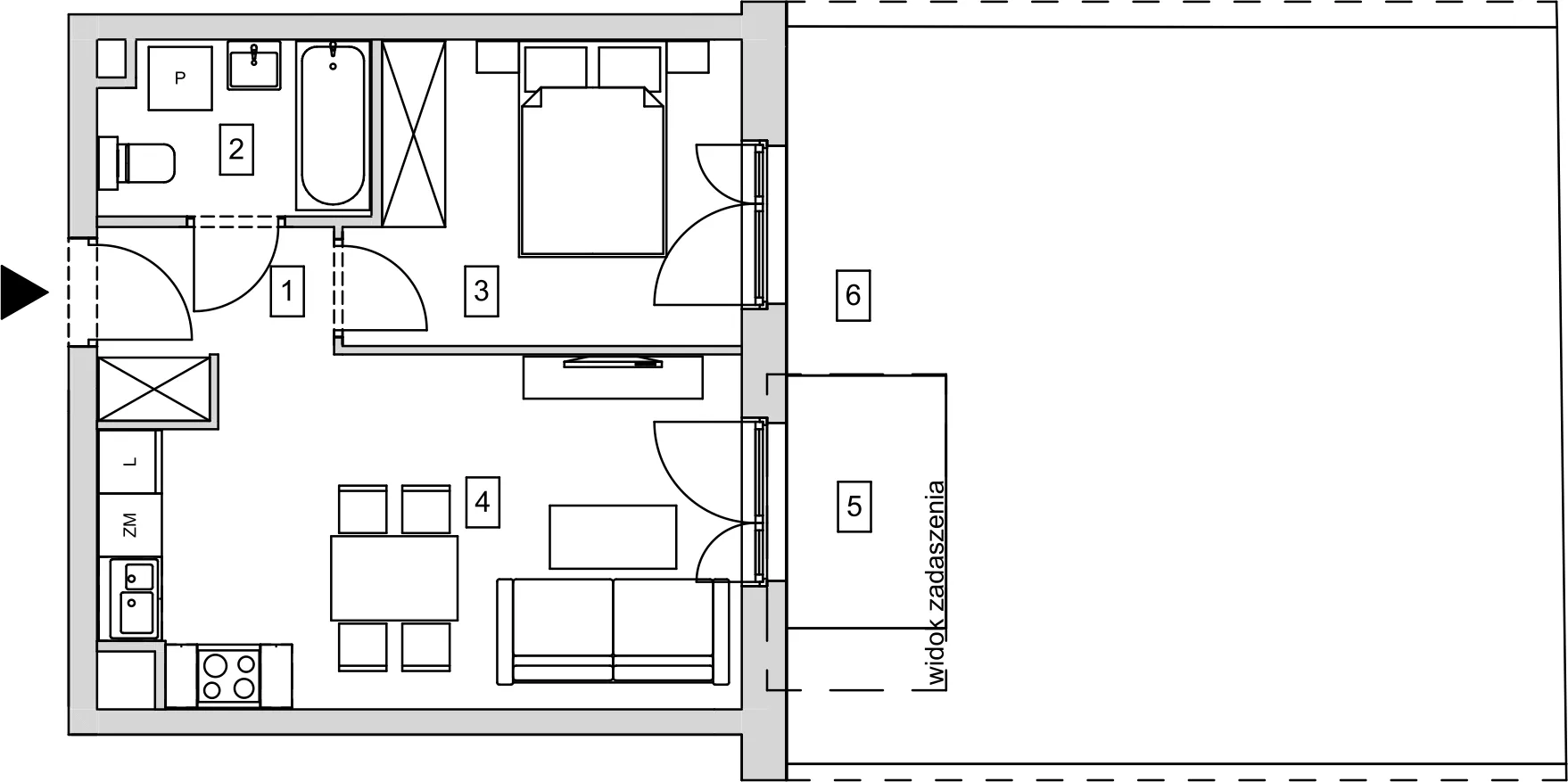 Mieszkanie 36,94 m², parter, oferta nr B7-K1-0-3, ATAL Strachowicka, Wrocław, Żerniki, Fabryczna, ul. Strachowicka-idx