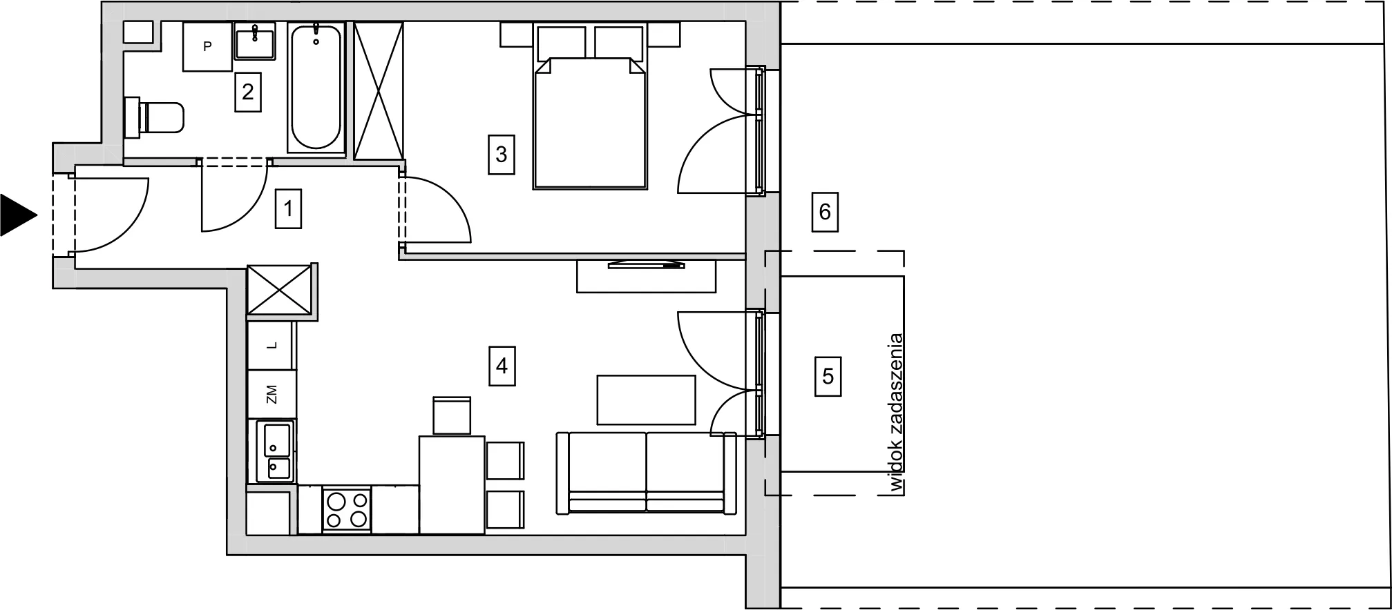 Mieszkanie 41,86 m², parter, oferta nr B7-K1-0-4, ATAL Strachowicka, Wrocław, Żerniki, Fabryczna, ul. Strachowicka-idx