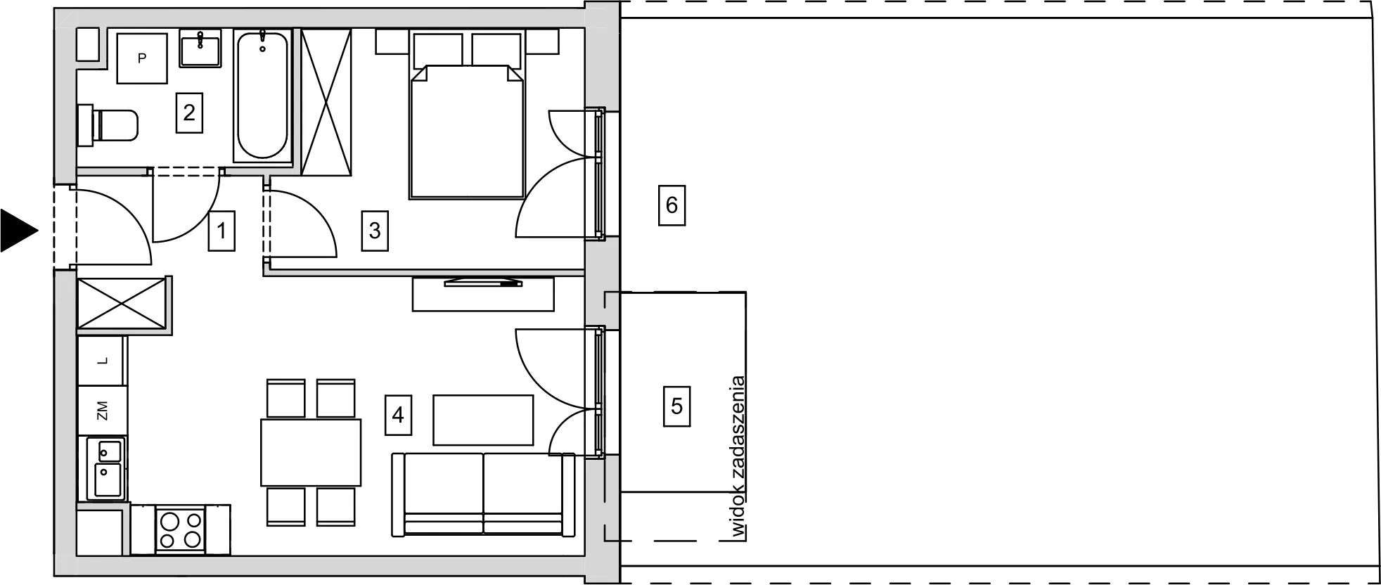 Mieszkanie 36,92 m², parter, oferta nr B8-K1-0-3, ATAL Strachowicka, Wrocław, Żerniki, Fabryczna, ul. Strachowicka-idx