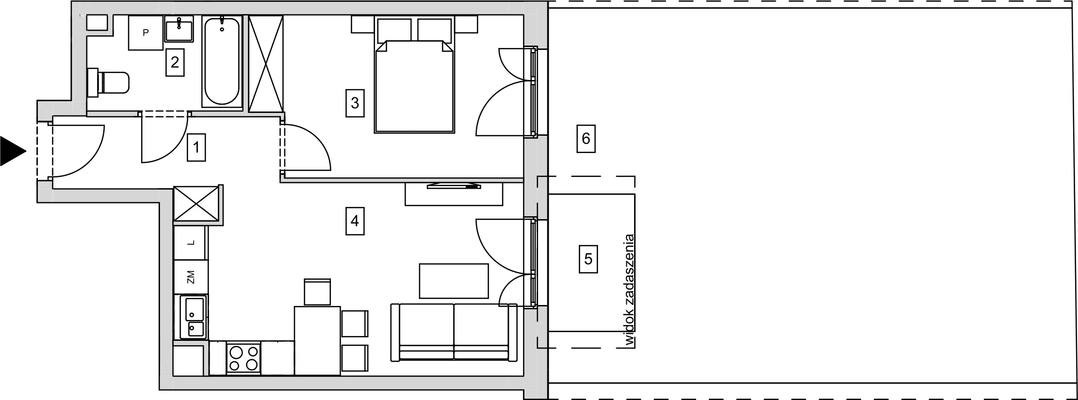 Mieszkanie 41,86 m², parter, oferta nr B8-K1-0-4, ATAL Strachowicka, Wrocław, Żerniki, Fabryczna, ul. Strachowicka-idx