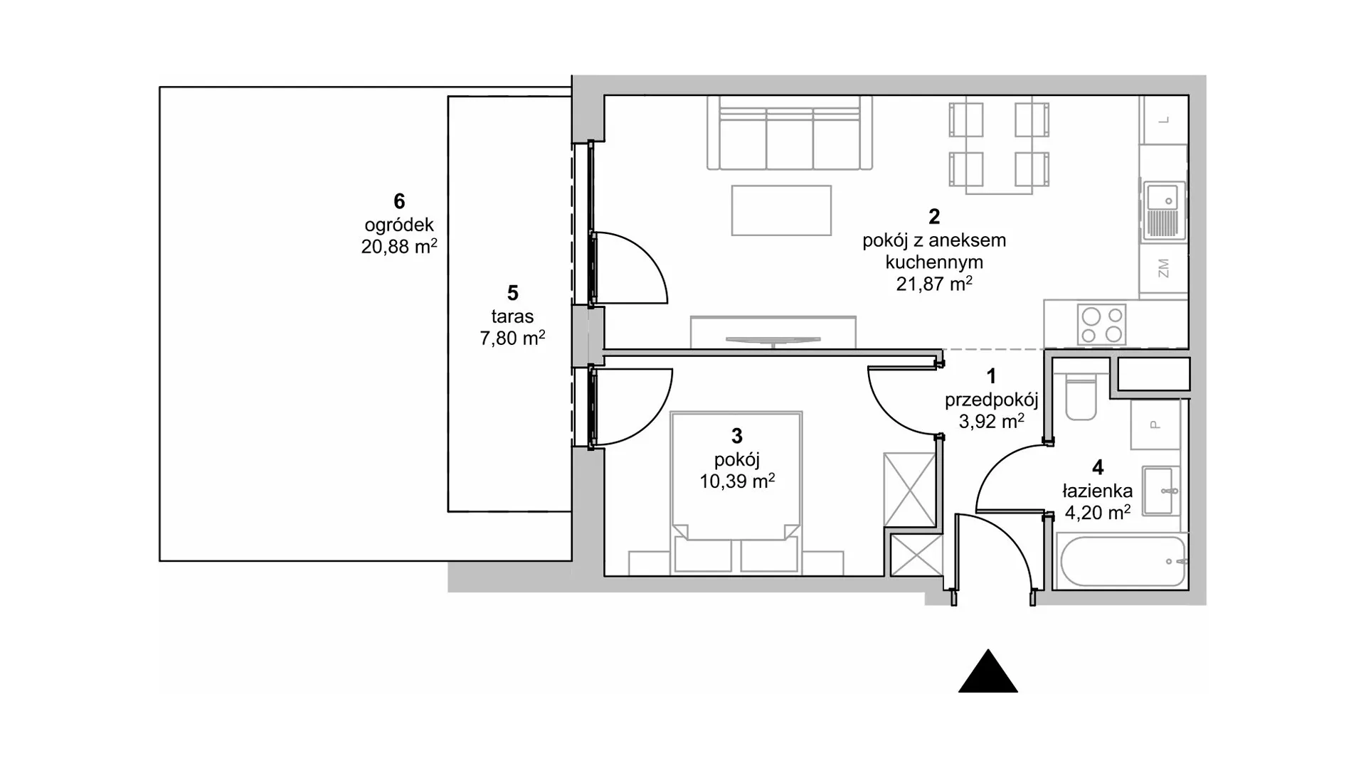 Mieszkanie 40,38 m², parter, oferta nr S1.B.0.1, ATAL Idea Swarzędz II, Swarzędz, ul. Tabaki-idx