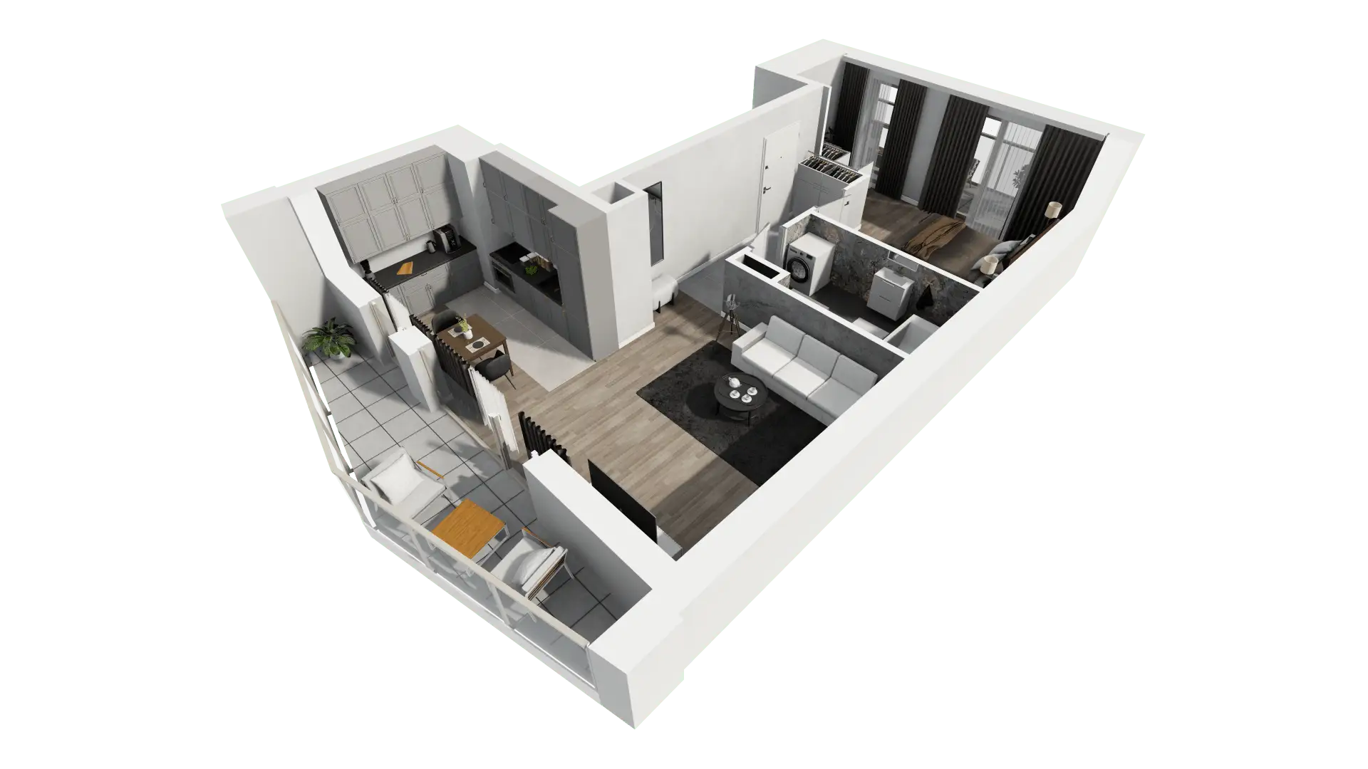 Mieszkanie 55,47 m², piętro 2, oferta nr D2_3, ATAL Zawiślańska Wille Miejskie, Gdańsk, Stogi, ul. Zawiślańska-idx