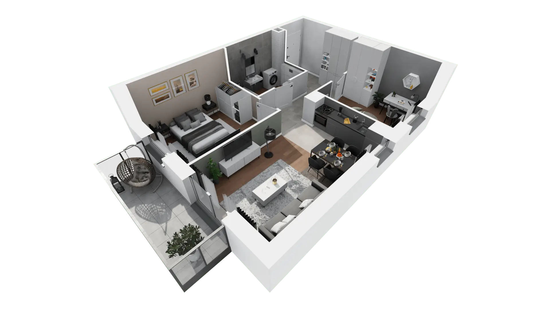 Mieszkanie 56,28 m², piętro 1, oferta nr A1-08, ATAL Apollina, Kowale, ul. Apollina-idx