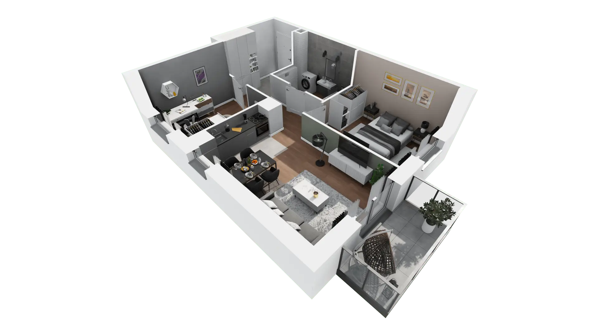 Mieszkanie 54,28 m², piętro 1, oferta nr B1-11, ATAL Apollina, Kowale, ul. Apollina-idx