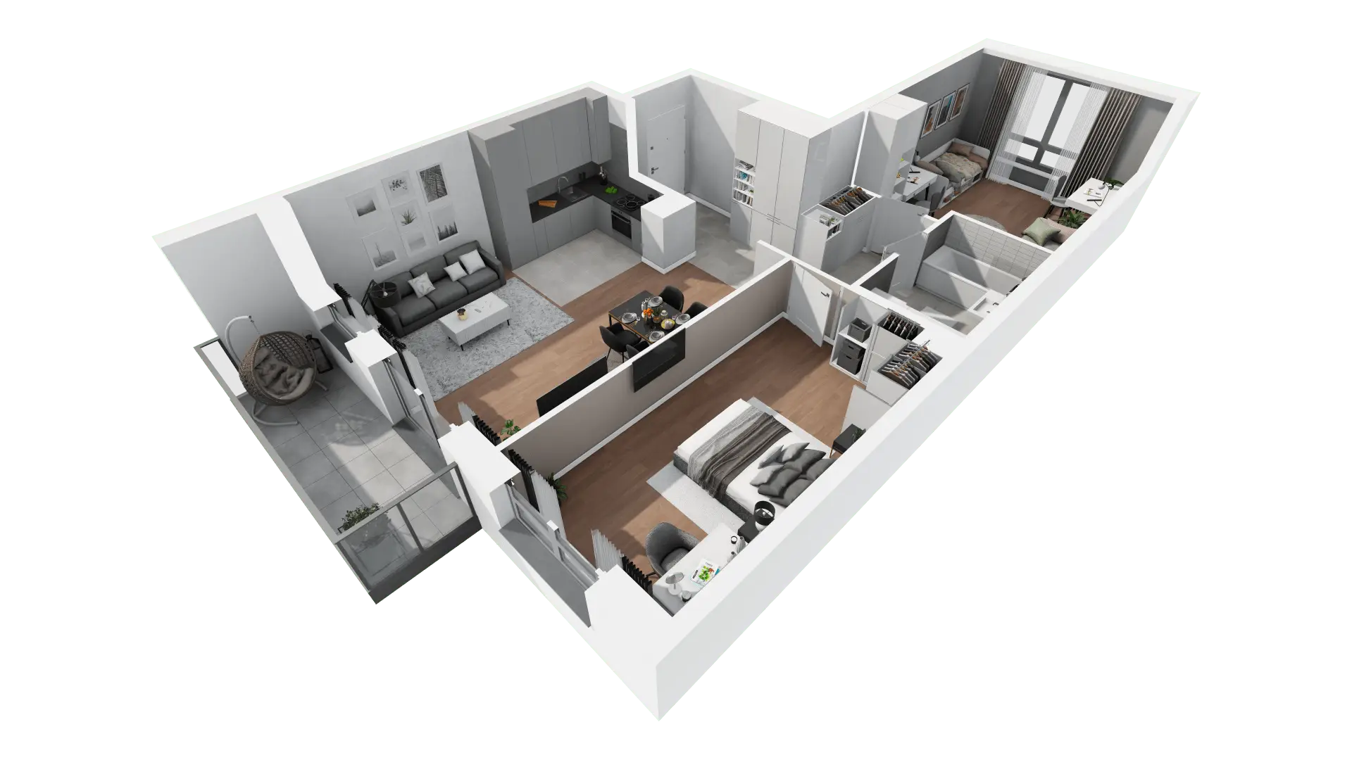 Mieszkanie 76,56 m², piętro 2, oferta nr B2-14, ATAL Apollina, Kowale, ul. Apollina-idx