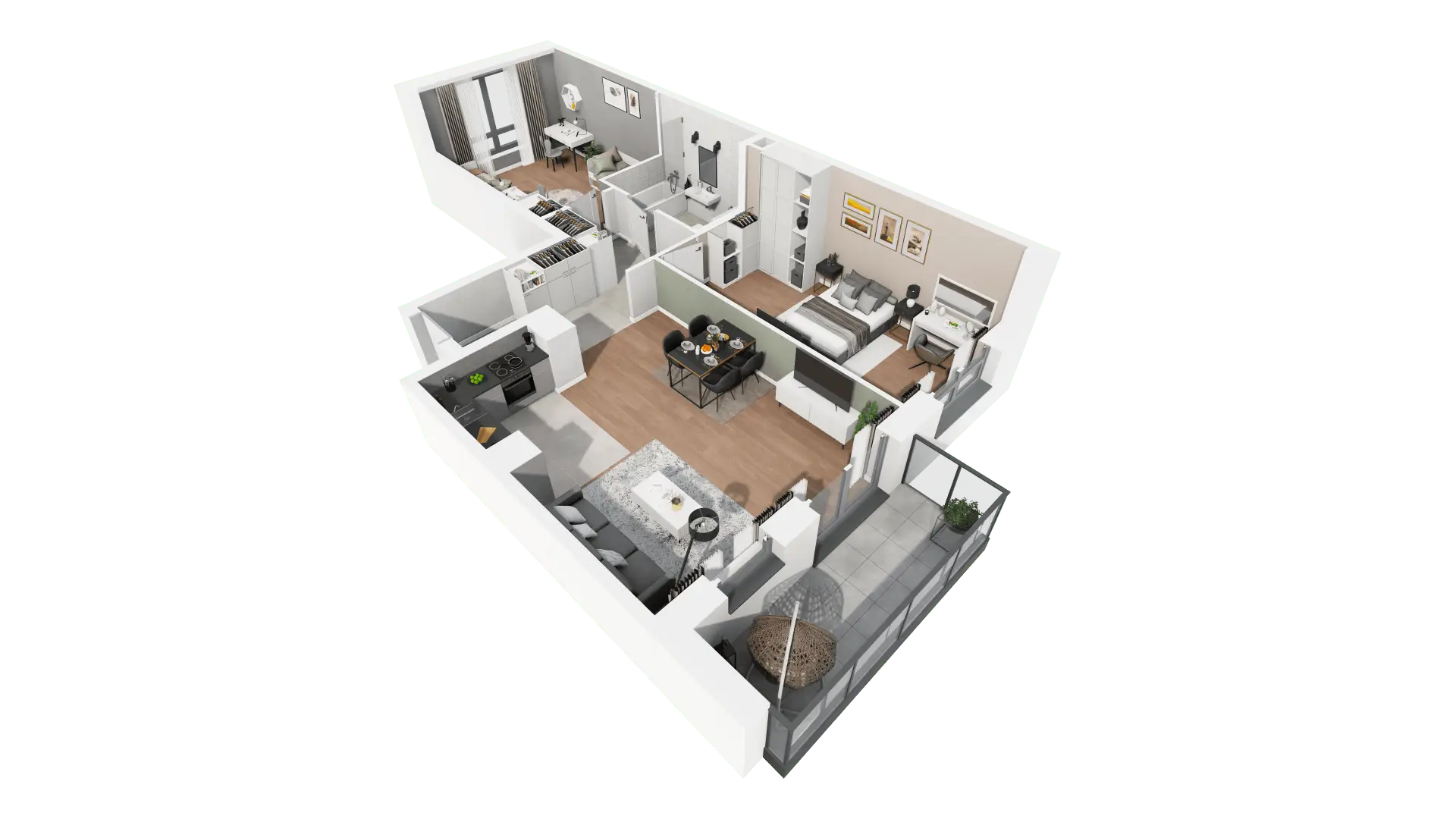 Mieszkanie 76,56 m², piętro 3, oferta nr B3-20, ATAL Apollina, Kowale, ul. Apollina-idx