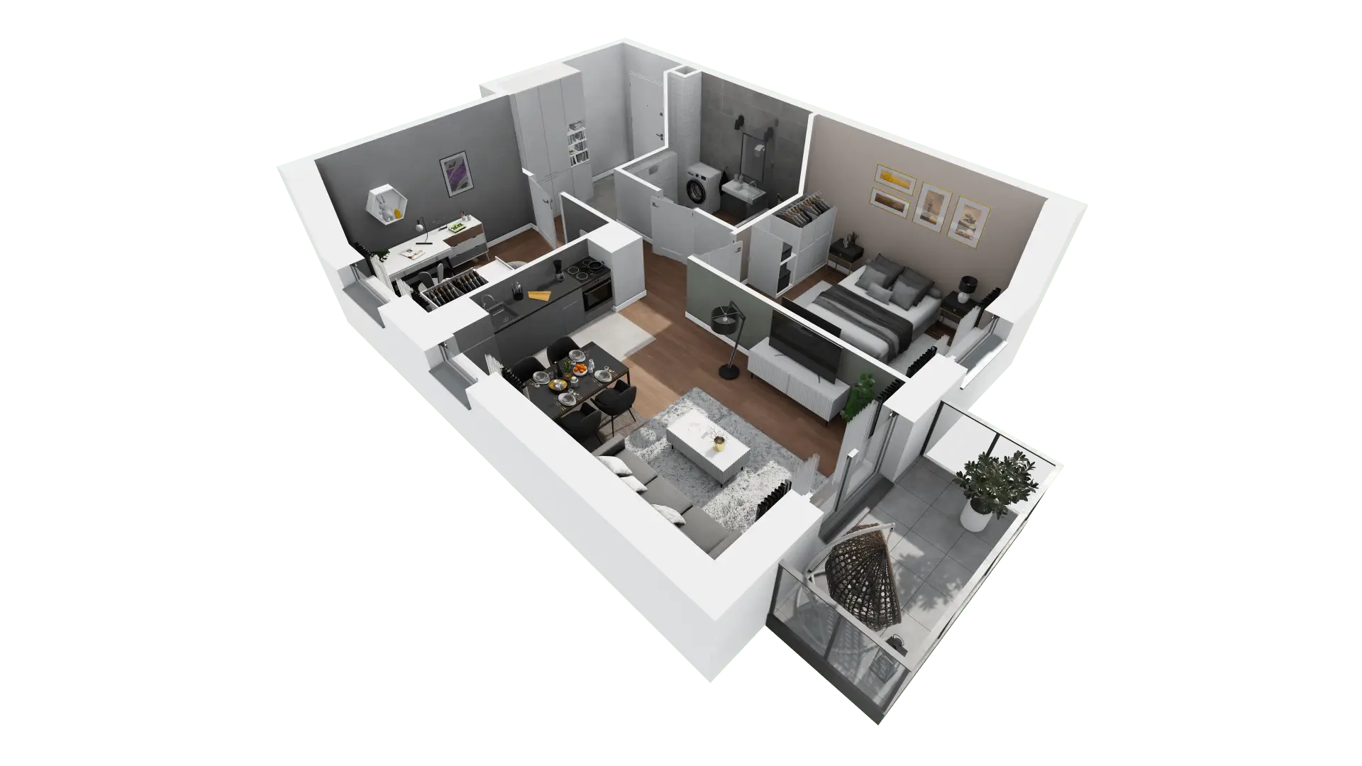 Mieszkanie 54,28 m², piętro 3, oferta nr B3-23, ATAL Apollina, Kowale, ul. Apollina-idx