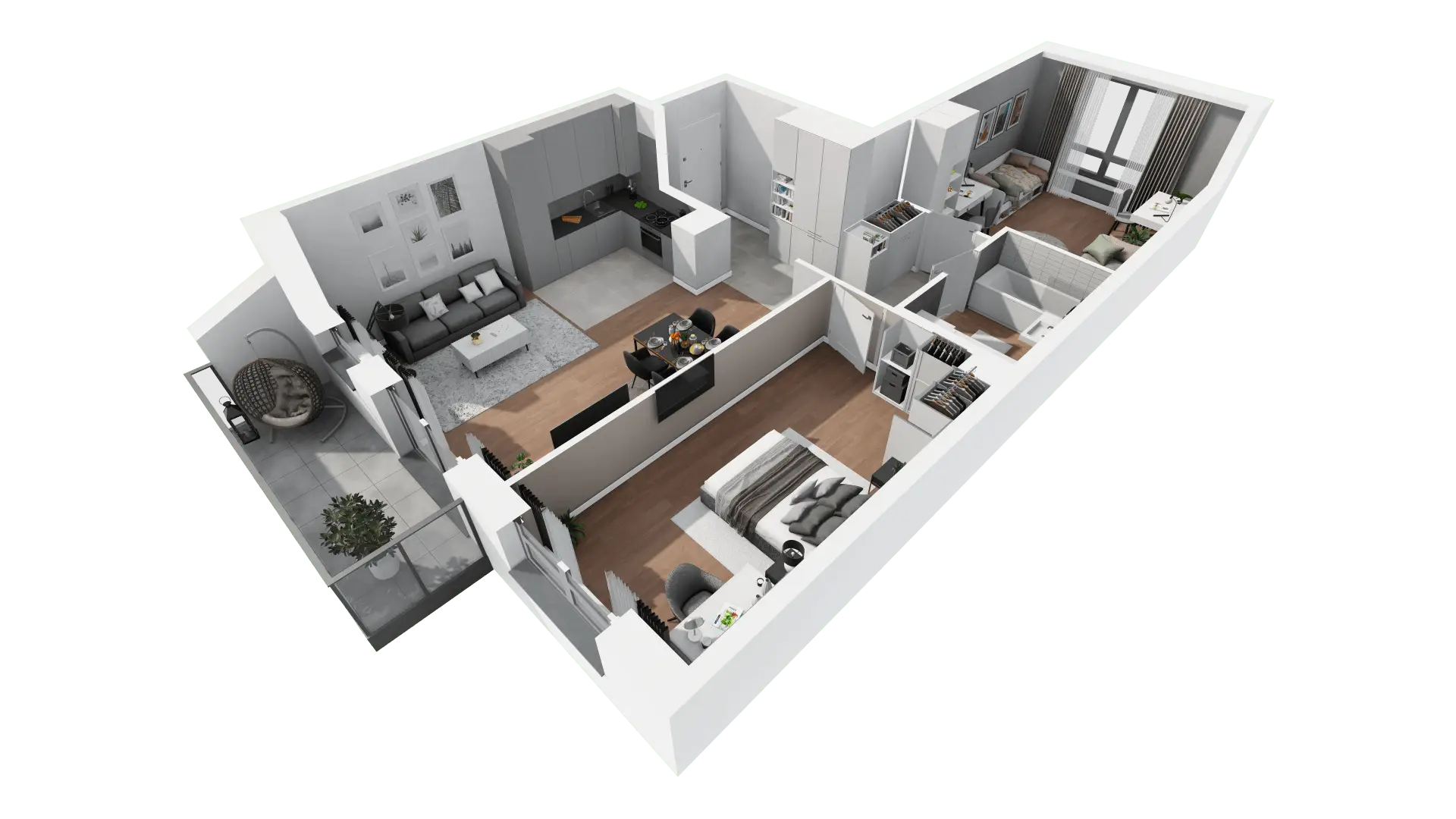 Mieszkanie 76,56 m², piętro 4, oferta nr B4-26, ATAL Apollina, Kowale, ul. Apollina-idx