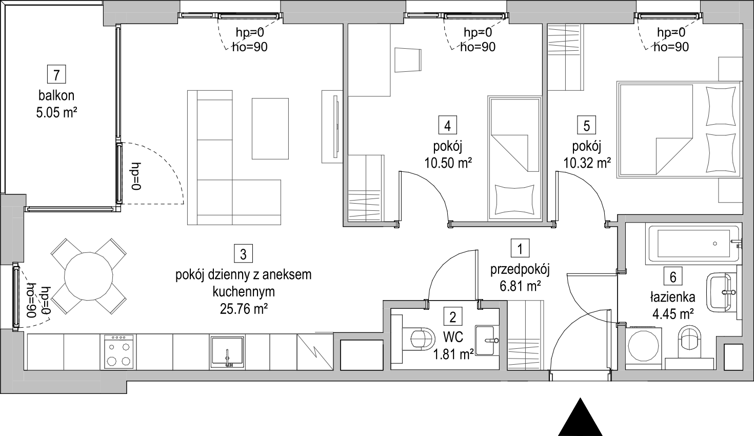 Mieszkanie 59,68 m², piętro 1, oferta nr D.1.6, ATAL Symbioza, Gdynia, Cisowa, ul. Kcyńska-idx