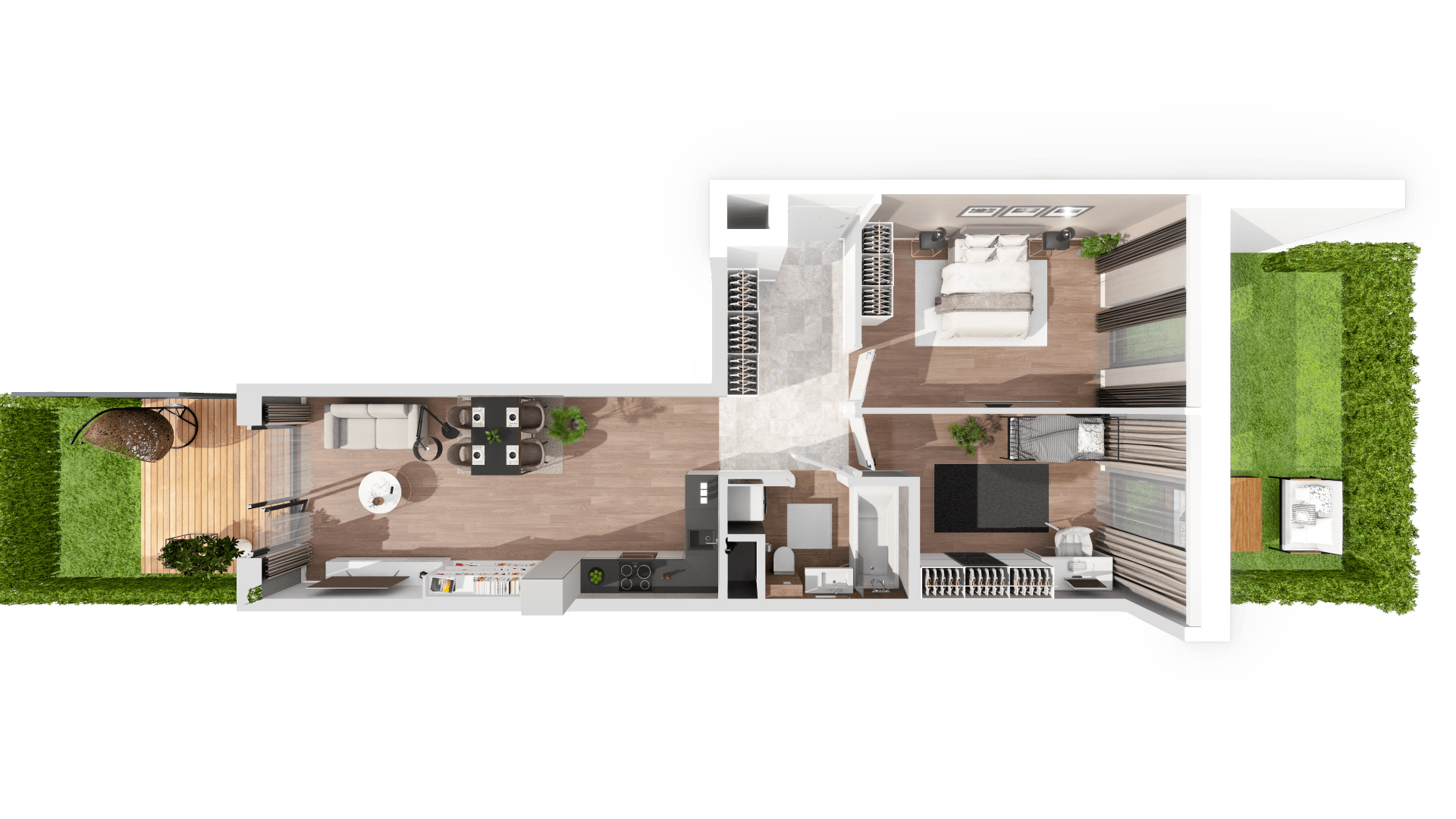 Mieszkanie 60,69 m², parter, oferta nr D4.C.0.1, Zacisze Marcelin, Poznań, Ławica, Marcelin, ul. Leśnych Skrzatów-idx