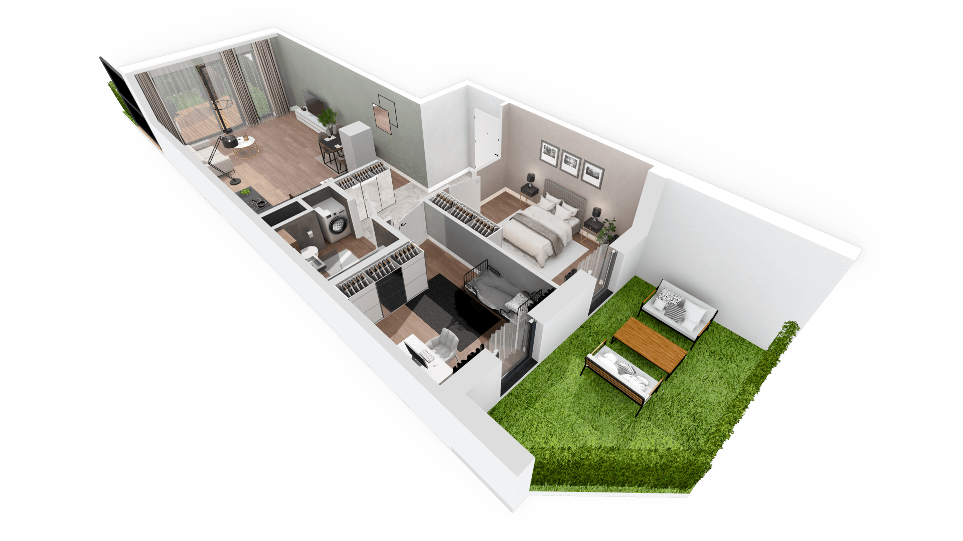 Mieszkanie 62,69 m², parter, oferta nr D5.D.0.1, Zacisze Marcelin, Poznań, Ławica, Marcelin, ul. Leśnych Skrzatów-idx