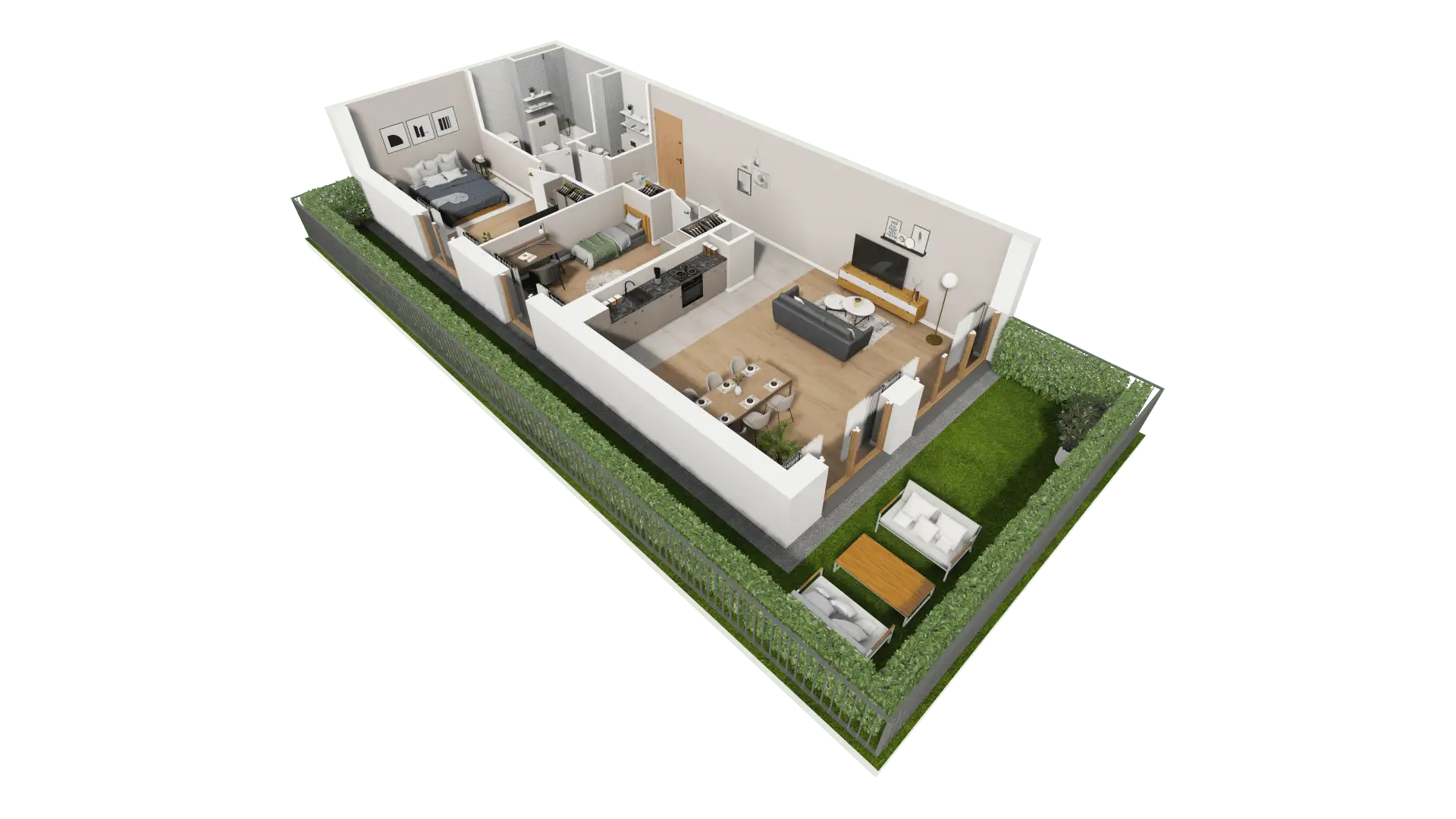 Mieszkanie 76,53 m², parter, oferta nr AI.0.M07, Przewóz 42 ATAL, Kraków, Podgórze, Płaszów, ul. Przewóz 42-idx