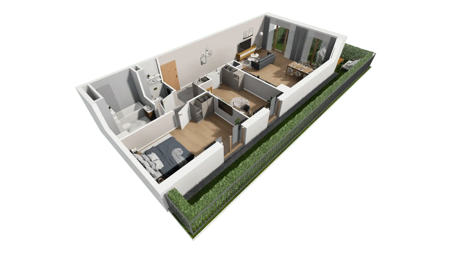 Mieszkanie 76,53 m², parter, oferta nr AI.0.M07, Przewóz 42 ATAL, Kraków, Podgórze, Płaszów, ul. Przewóz 42-idx